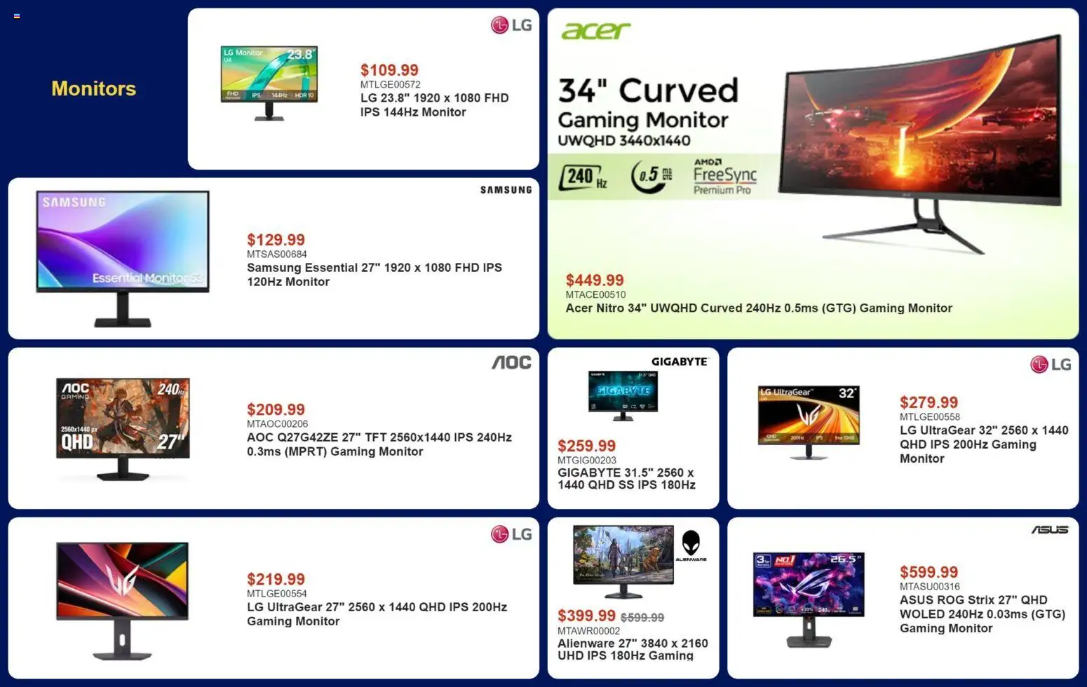 Canada Computers flyer valid from Aug 11, 2026 | Page: 3 | Products: Monitor