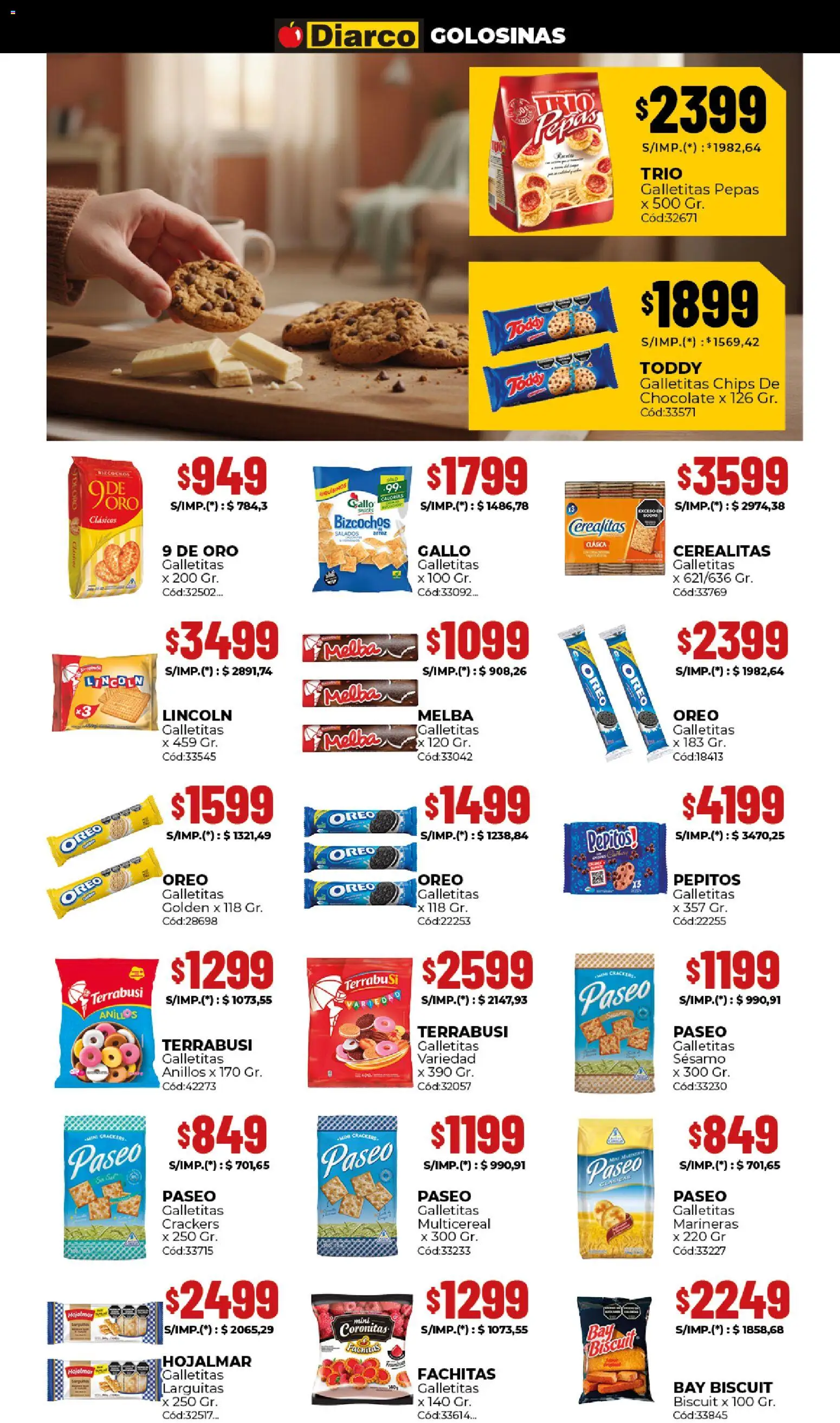 Diarco ofertas │ válido desde el 25.05.2026 | Página: 6 | Productos: Galletitas, Arroz, Golosinas, Bizcochos