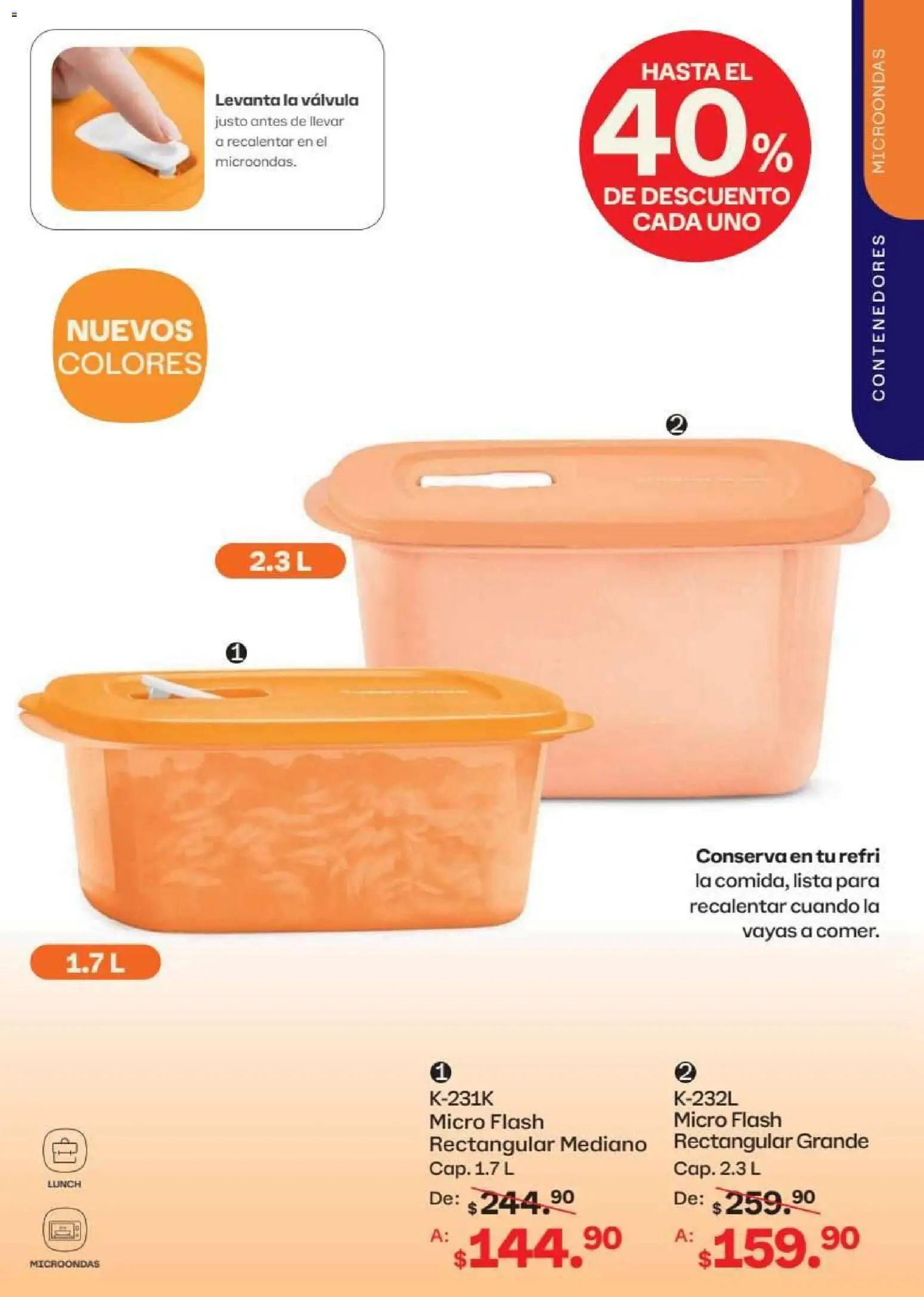 Nuevas ofertas de Tupperware válidas en toda la República Mexicana desde el 15.06.2026. ¡Encuentra las mejores ofertas en Tupperware catálogo! | Página: 47
