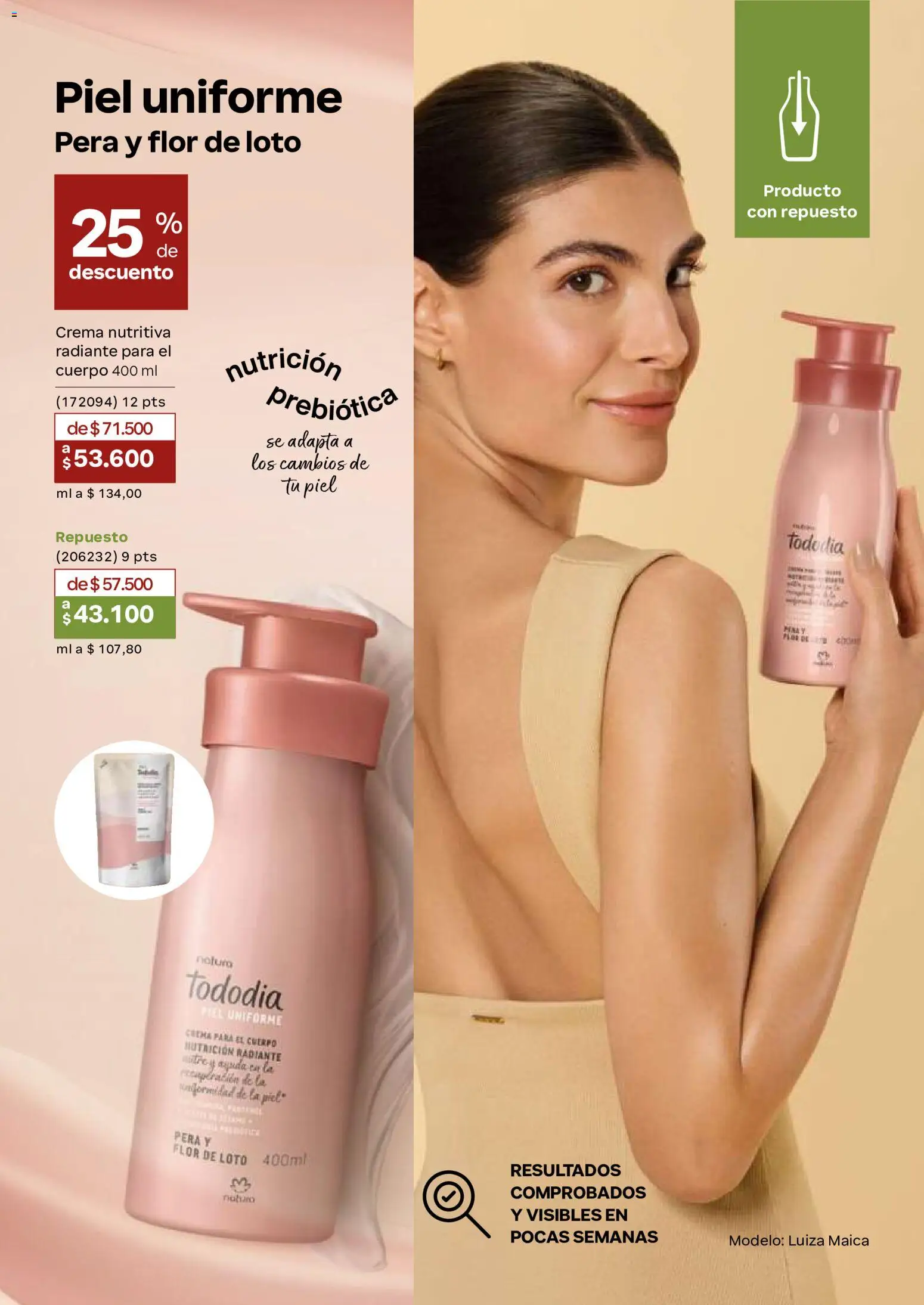 Natura revista - valida desde el 02/09/2026 | Página: 104 | Productos: Crema, Loto, Pera