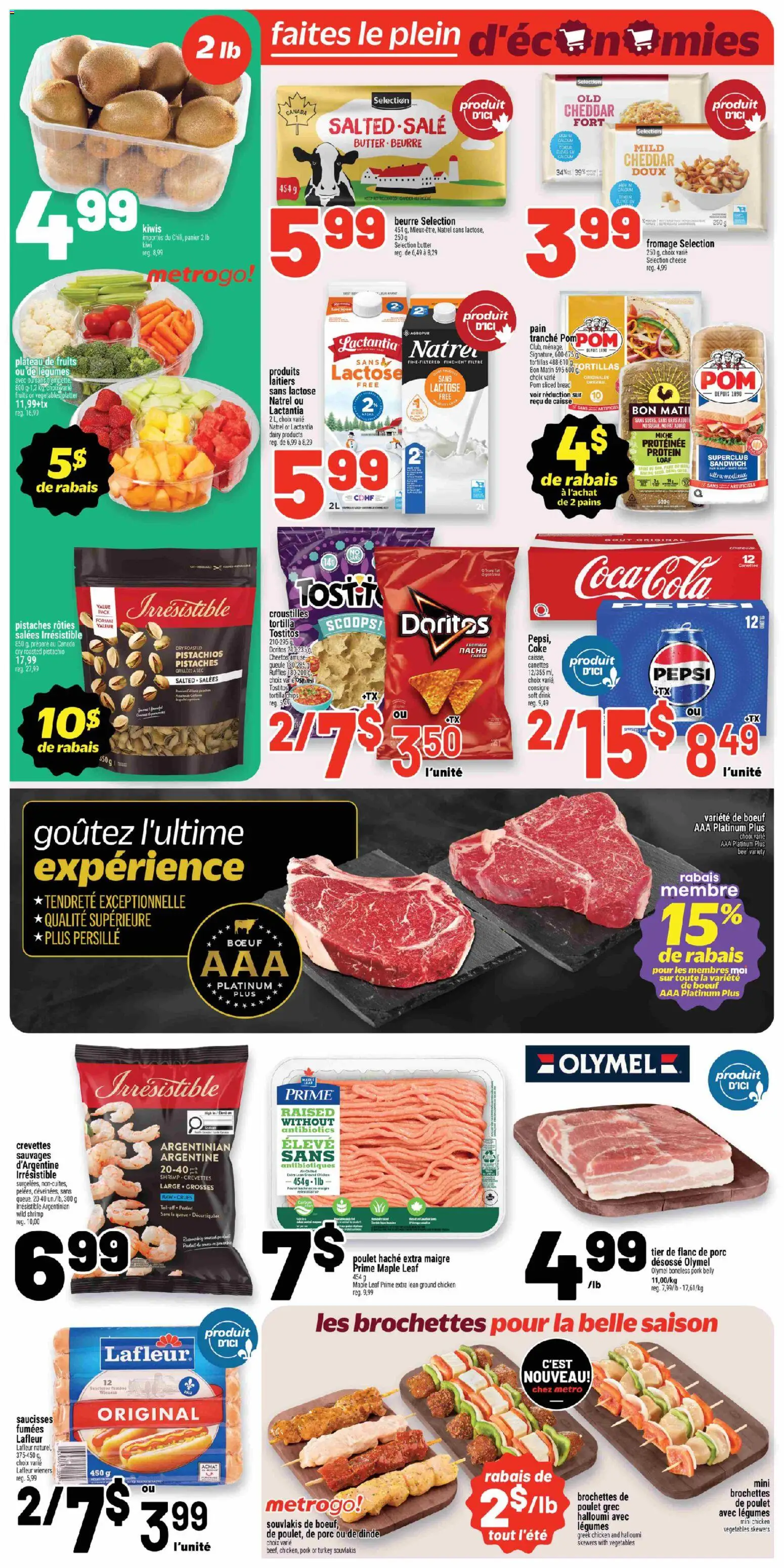 Metro flyer valid from Jul 16, 2026 | Page: 2 | Products: Kiwi, Butter, Chicken, Pork