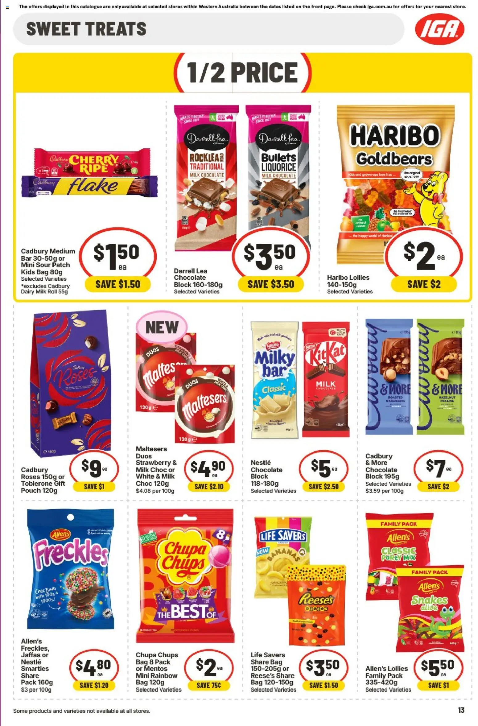 IGA catalogue - valid from 26/08/2026 | Page: 13 | Products: Dairy, Bananas, Lollies, Bag