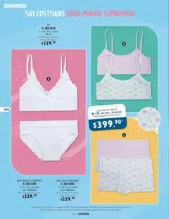 Vista previa de Andrea catálogo Lencería & vestir interior, nuevo folleto de la tienda, válido en México a partir del 24.05.2026 | Página: 86 | Productos: Boxers, Algodón, Conjunto, Lenceria