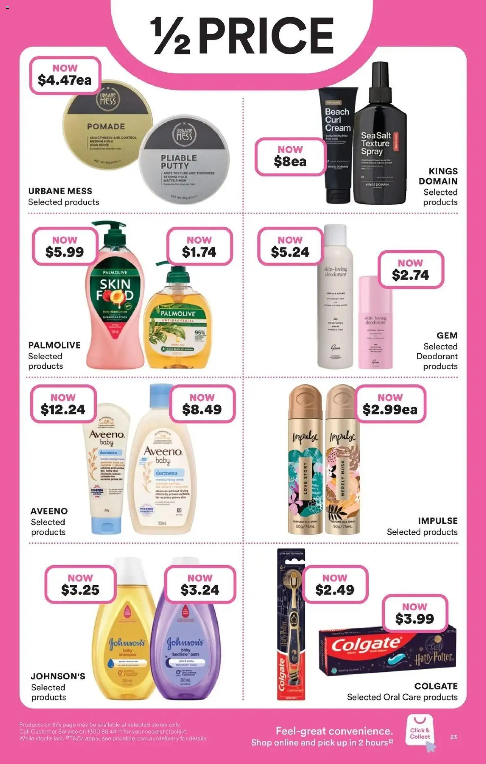 Priceline Pharmacy catalogue - valid from 17.06.2026 | Page: 23 | Products: Bath, Deodorant, Cream, Pomade