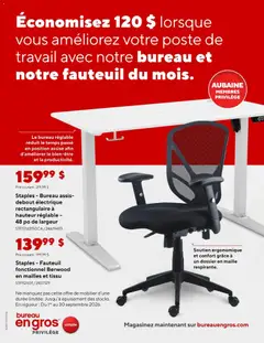 Preview of Staples circulaire - Entreprises from shop Staples valid from Sep 1, 2026