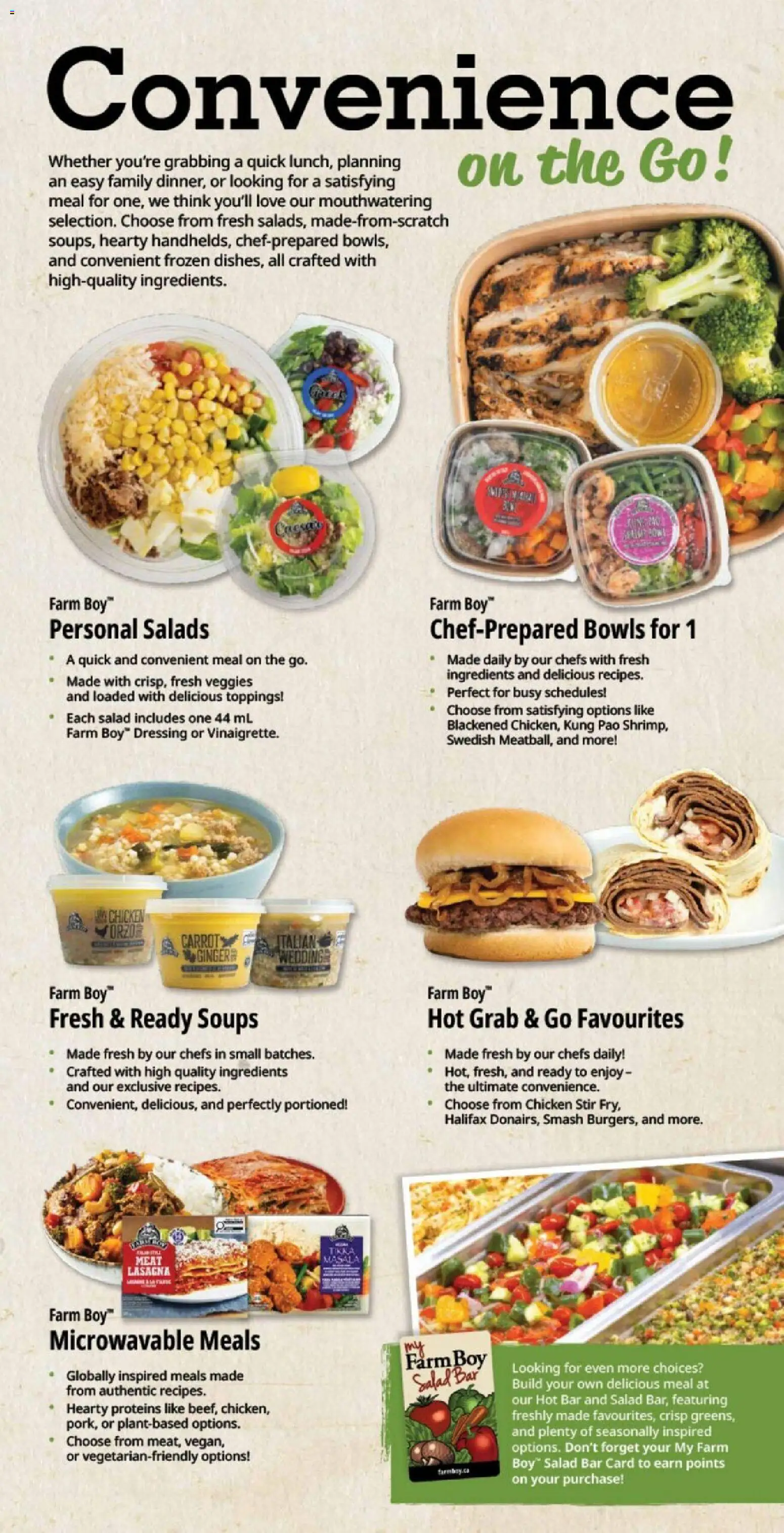 Farm Boy flyer valid from Aug 20, 2026 | Page: 5 | Products: Carrot, Salad, Soups, Ingredients