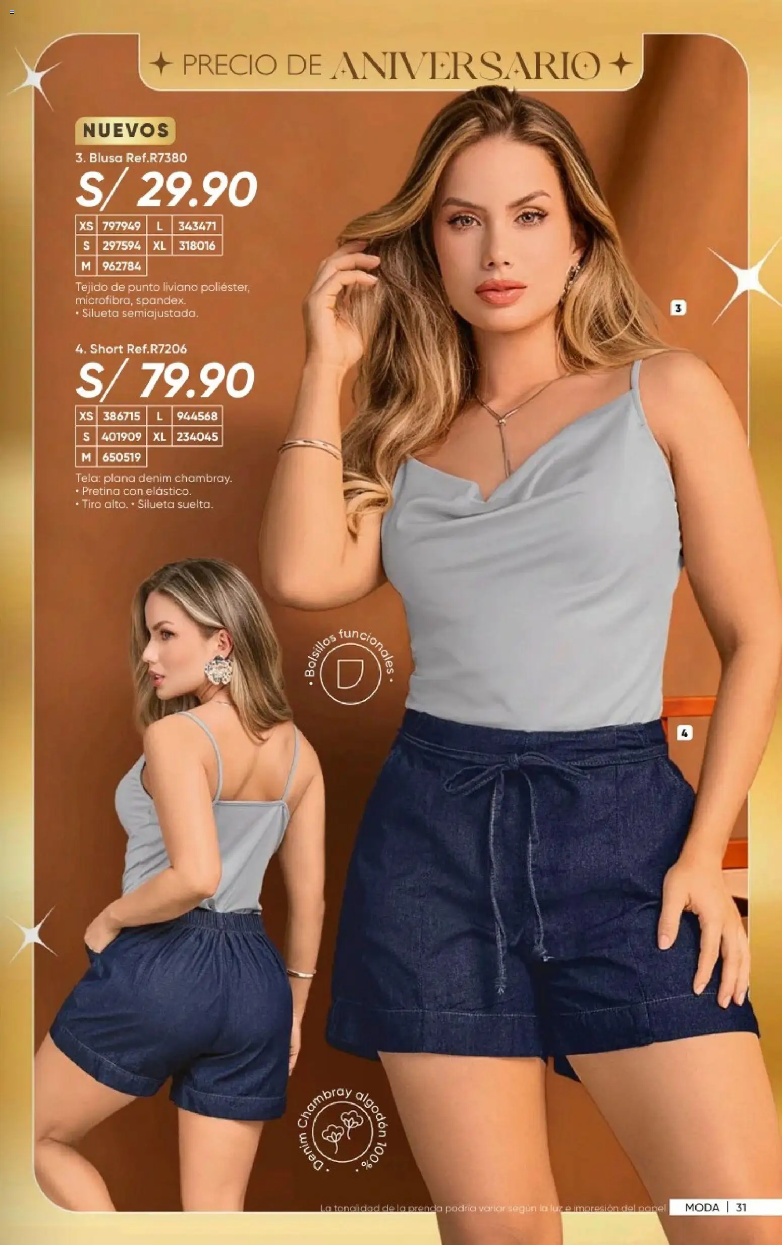 Catálogo Azzorti válido desde 20/09/2026 | Página: 33 | Productos: Blusa, Bolsillos, Algodón