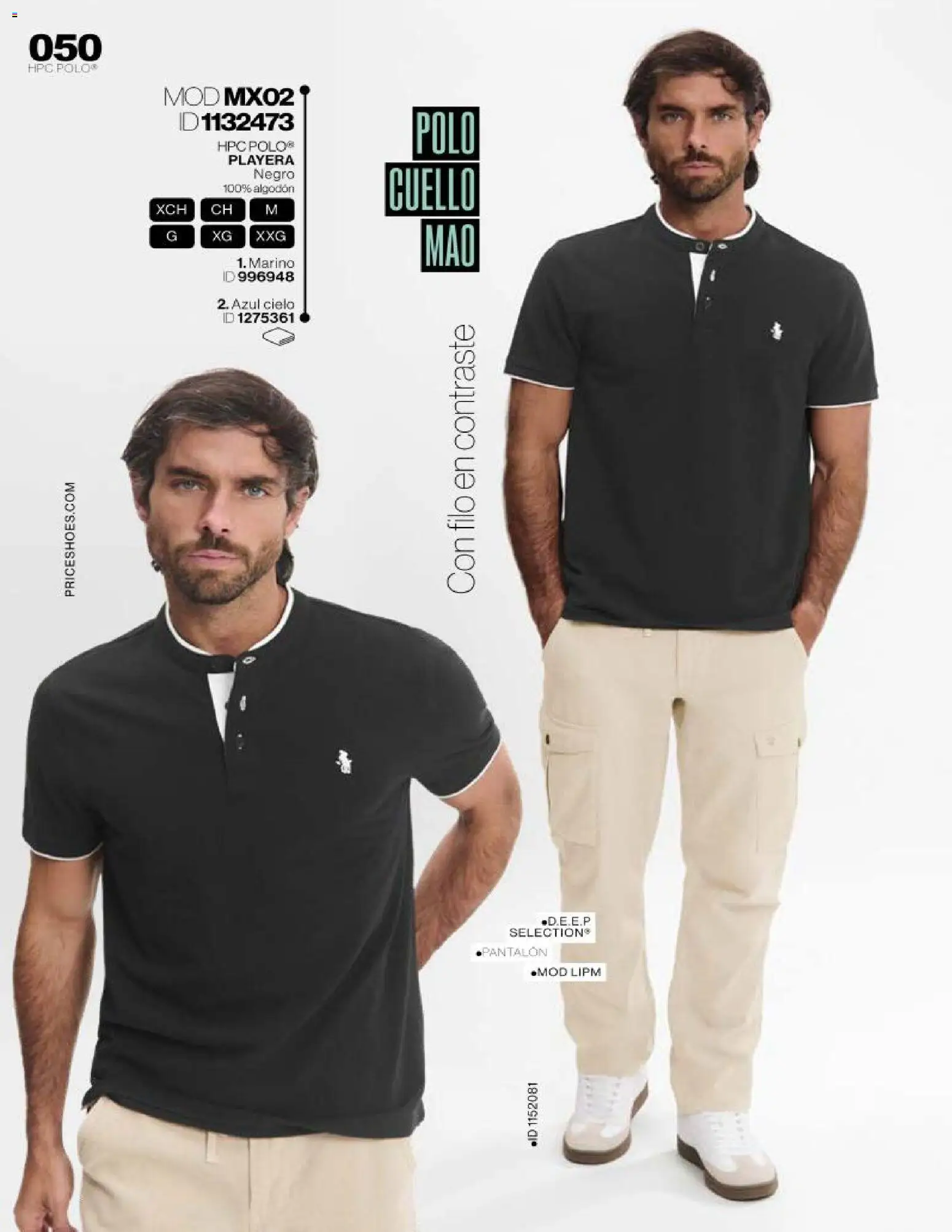 Nuevas ofertas de Price Shoes válidas en toda la República Mexicana desde el 03.04.2026. ¡Encuentra las mejores ofertas en Price Shoes catálogo Man! | Página: 50 | Productos: Algodón, Playera