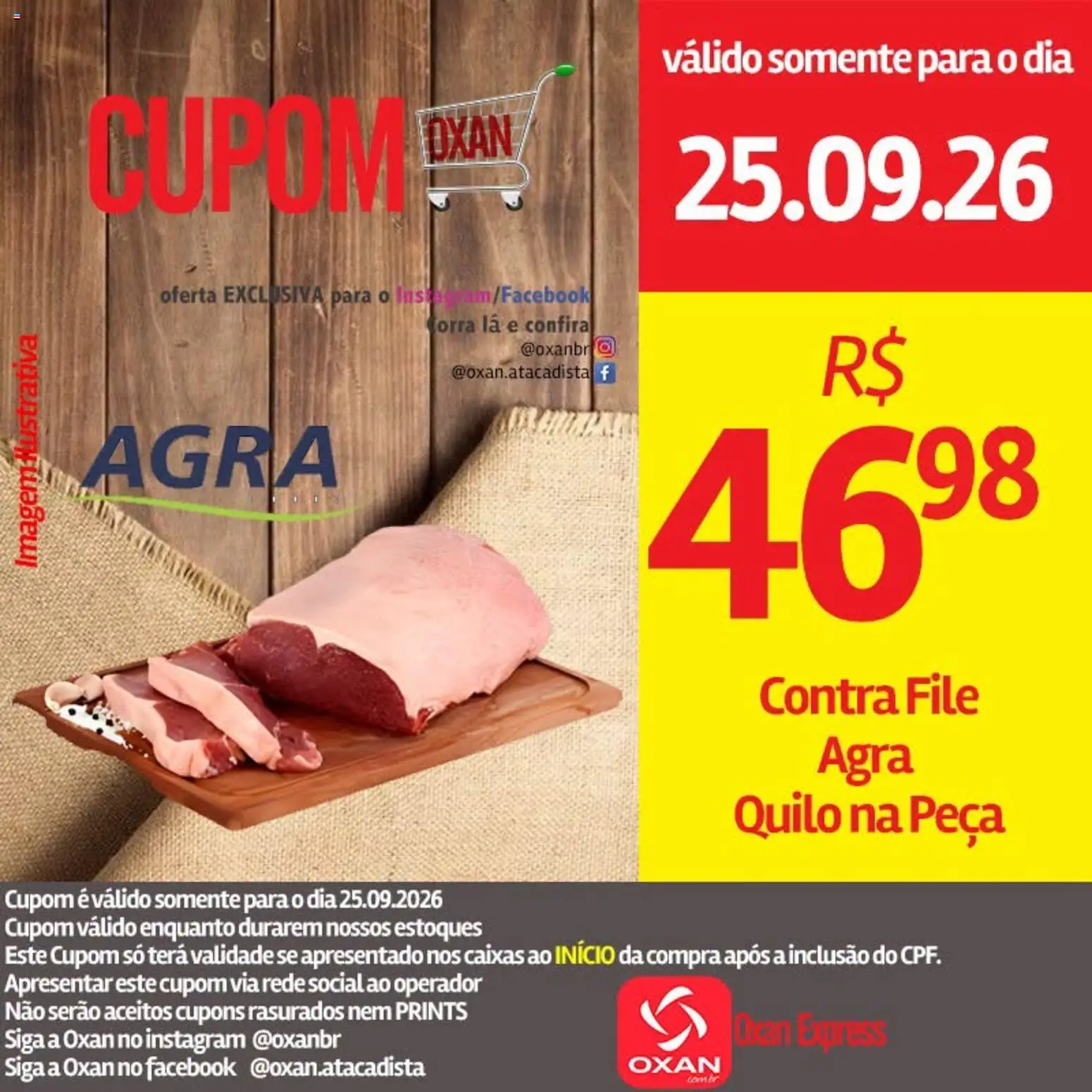 Oxan Atacadista Folheto - válido de 25/09/2026 | Página: 4 | Produtos: Contra filé