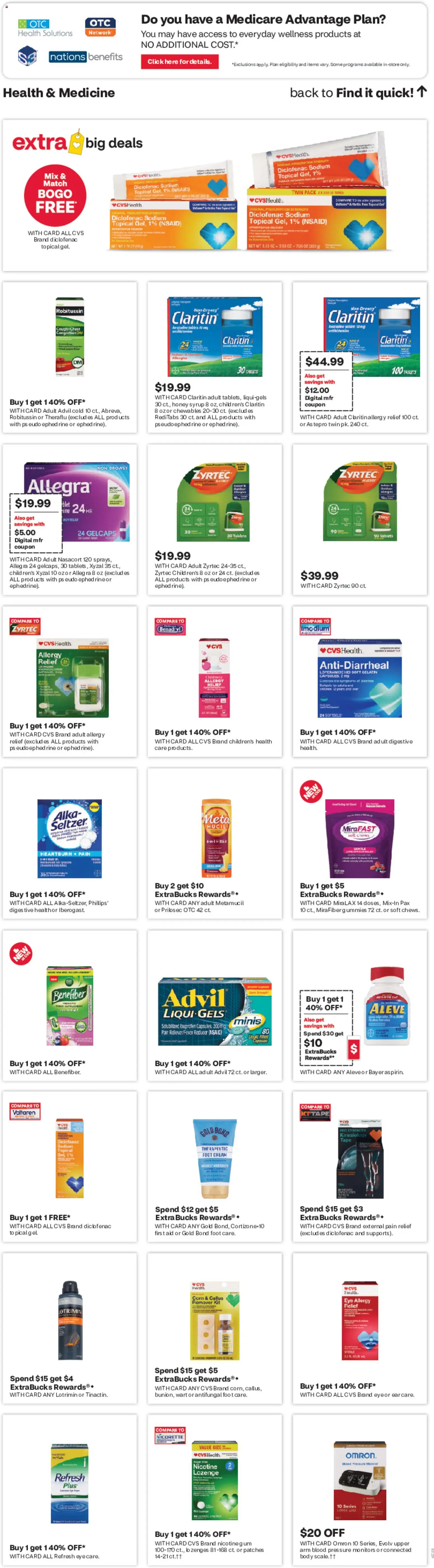 CVS Pharmacy Weekly Ad - WA - valid from 31.05.2026 | Page: 7 | Products: Cream, Tablet