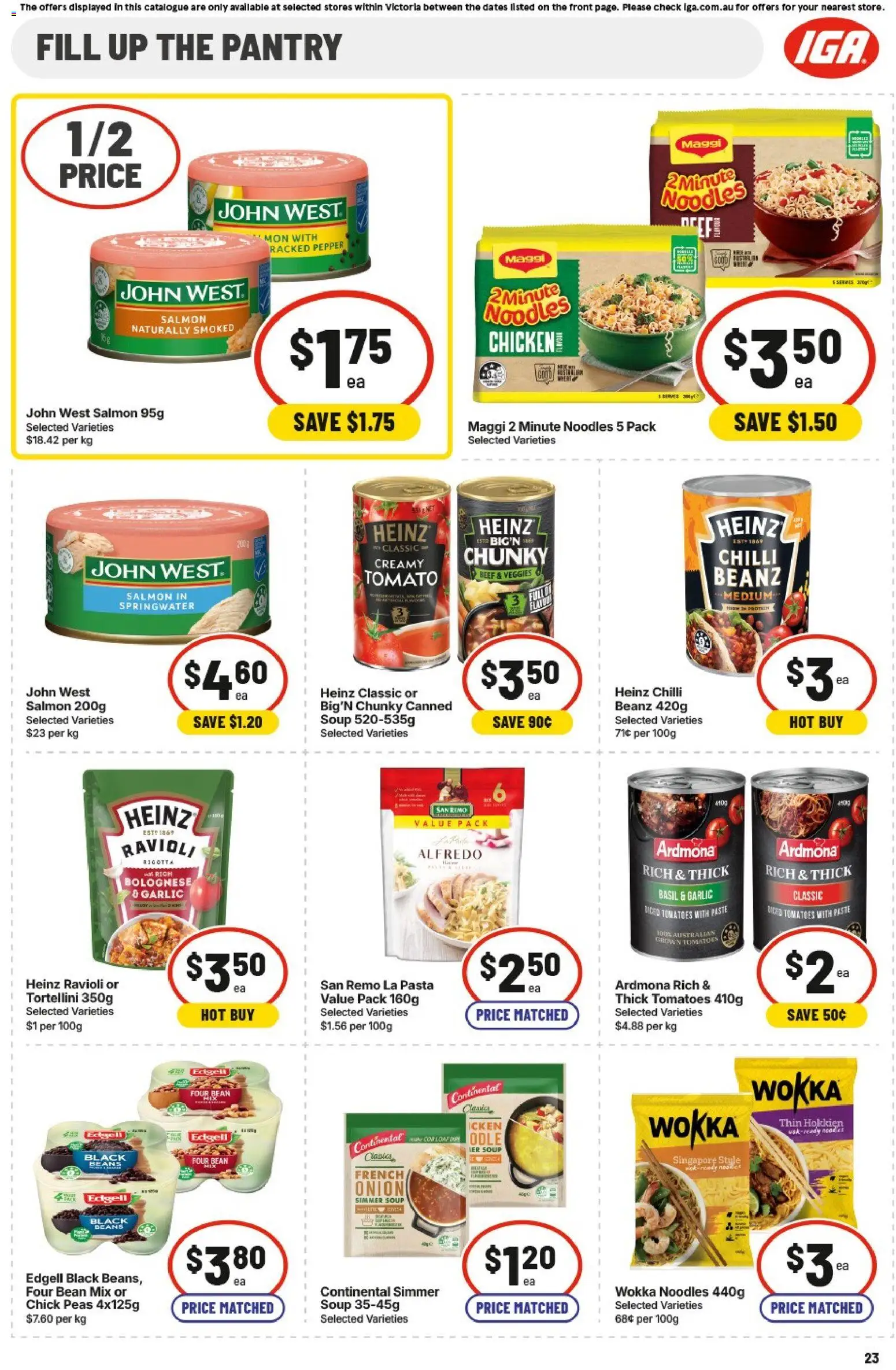 IGA catalogue - valid from 20.05.2026 | Page: 23 | Products: Noodles, Pasta, Soup, Garlic