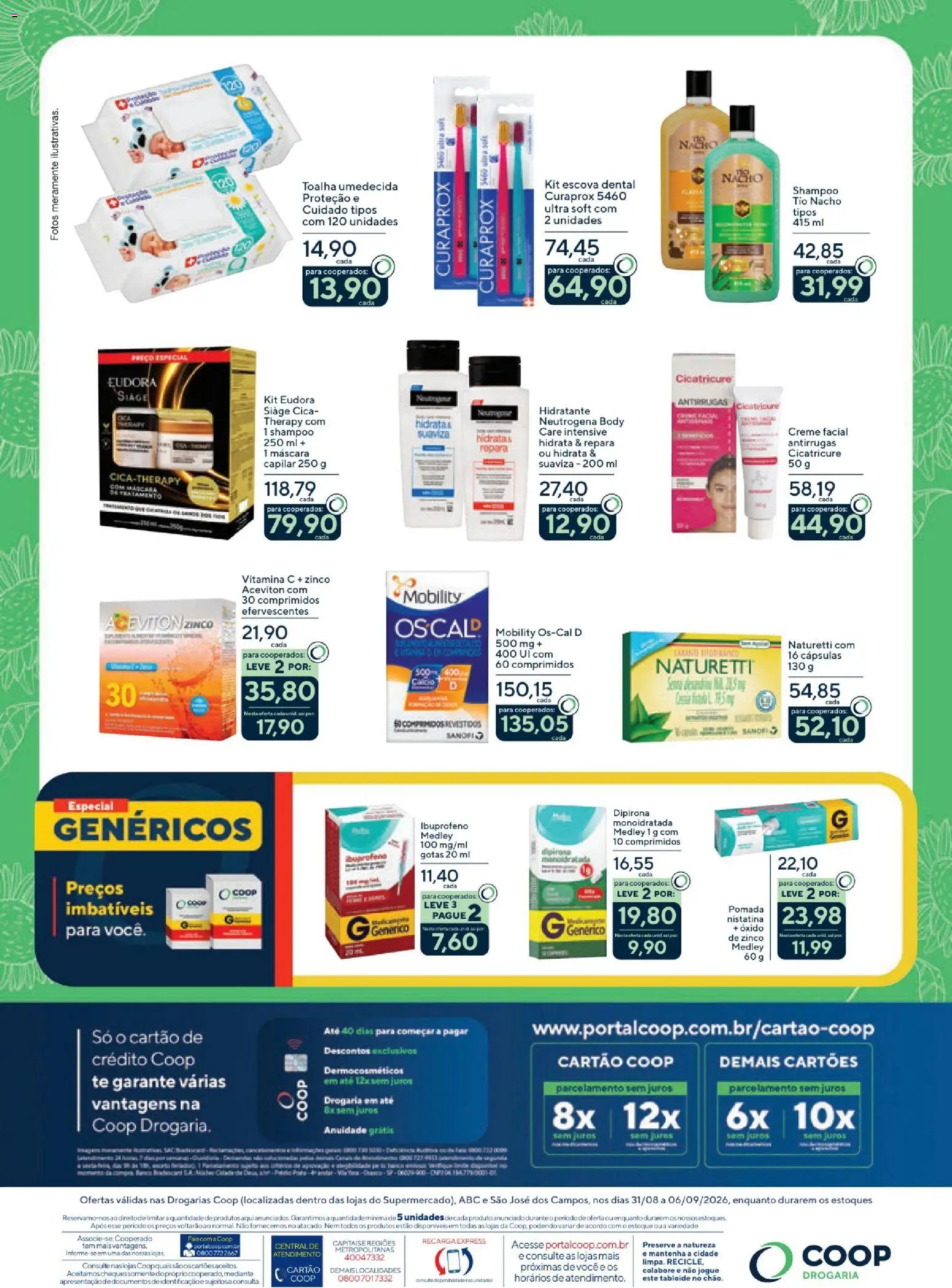 Coop Folheto - válido de 31/08/2026 | Página: 2 | Produtos: Creme facial, Shampoo, Cápsulas, Vitamina c
