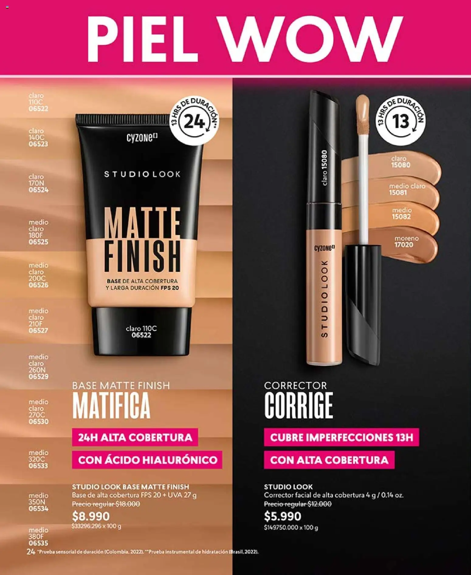 Catálogo CyZone Campaña 6 │ válido desde el 31.03.2026 | Página: 24 | Productos: Uva, Corrector, Base