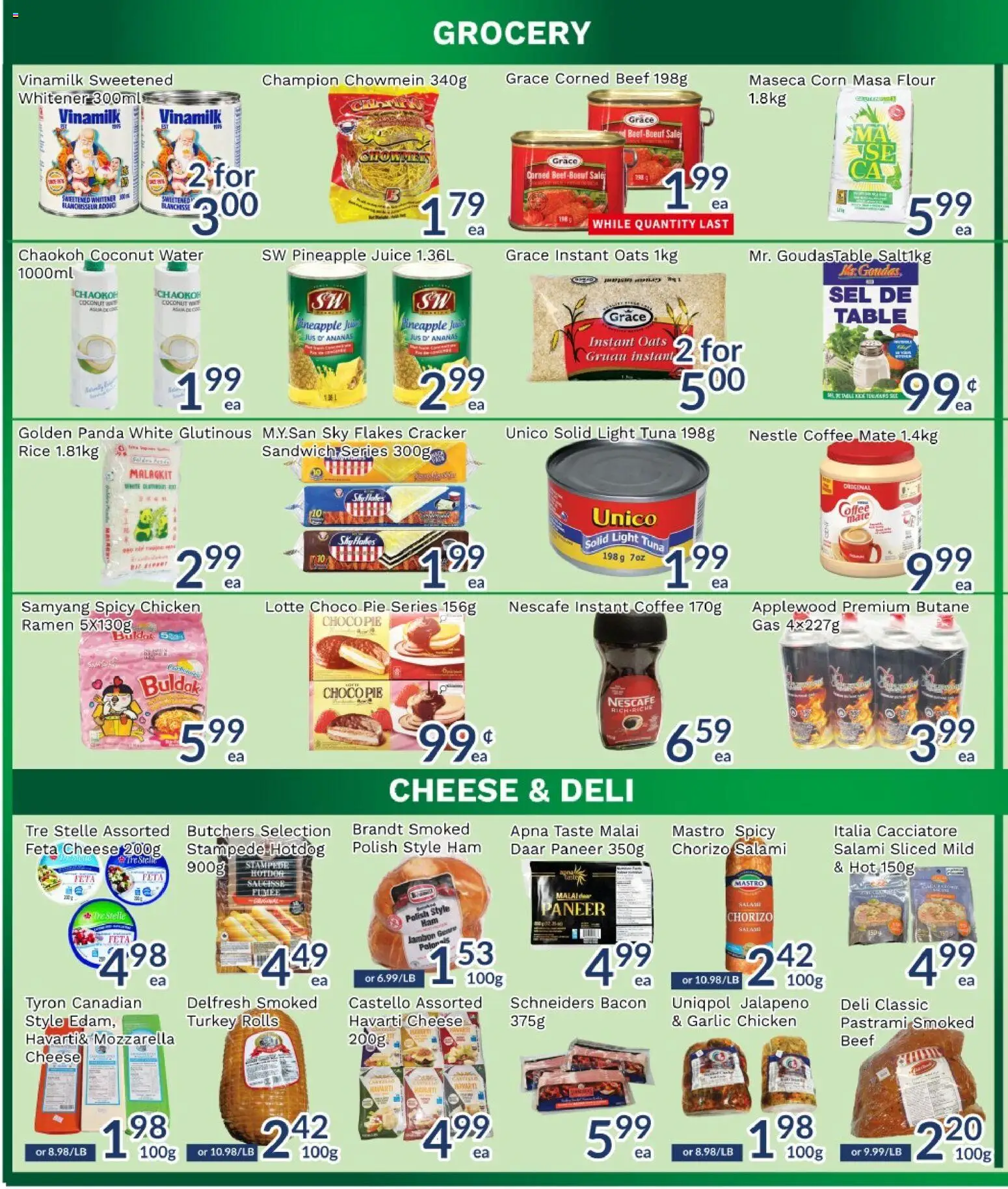 Oceans flyer valid from Sep 25, 2026 | Page: 2 | Products: Oats, Feta cheese, Cheese, Salami