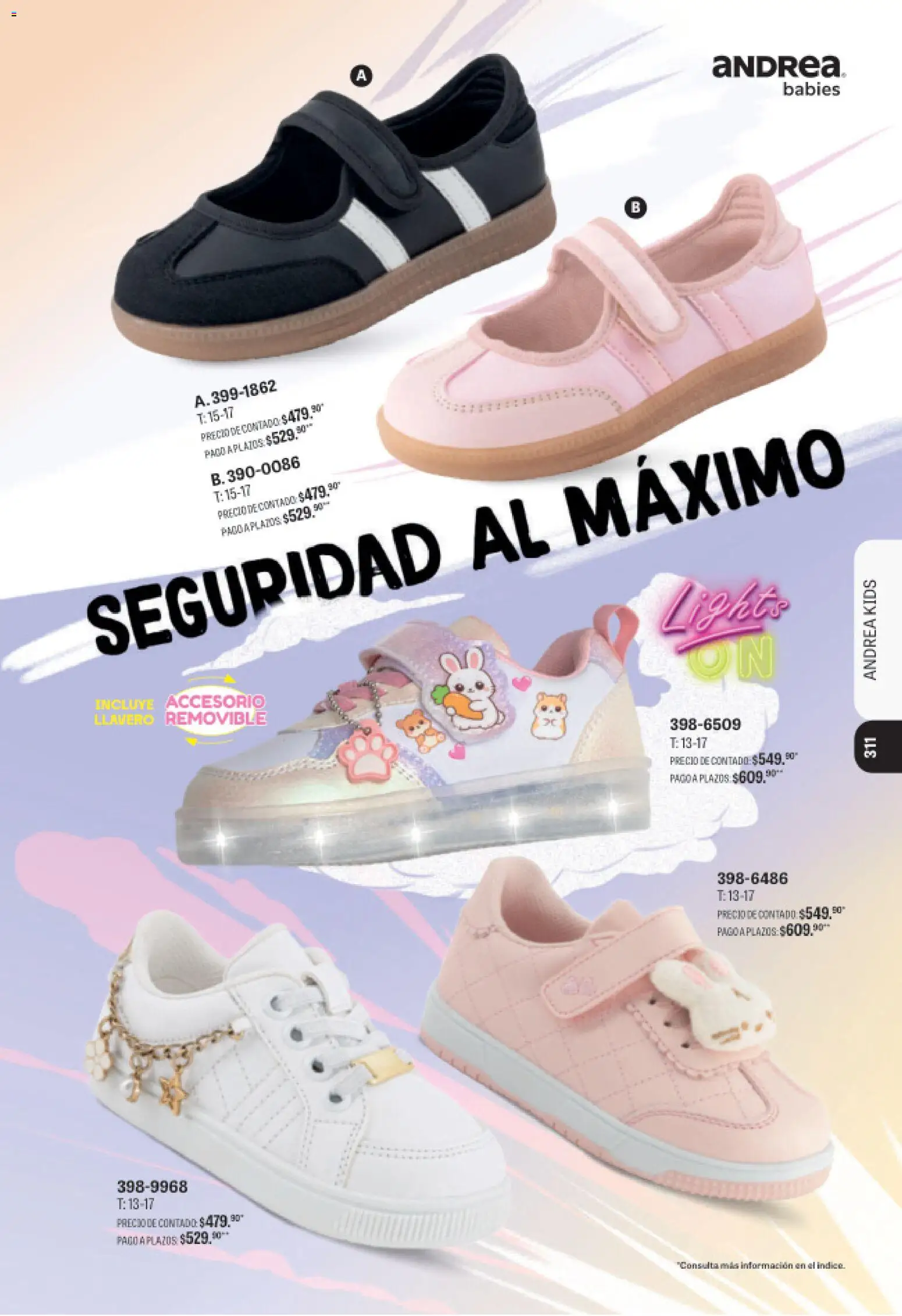 Nuevas ofertas de Andrea válidas en toda la República Mexicana desde el 09/08/2026. ¡Encuentra las mejores ofertas en Andrea catálogo Deportivo Completo! | Página: 311