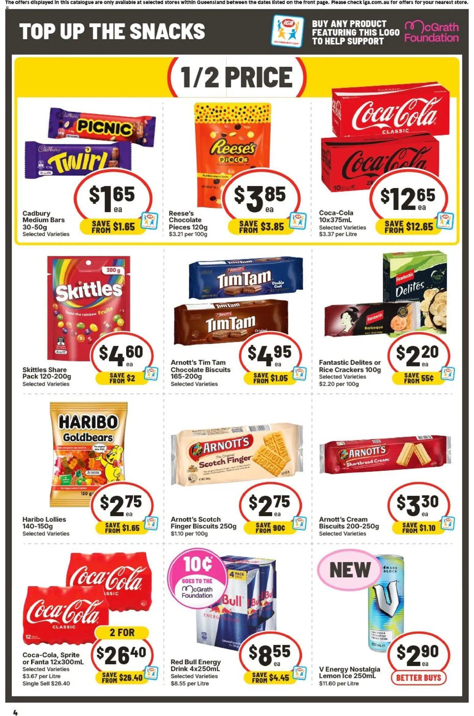 IGA catalogue - valid from 23/09/2026 | Page: 4 | Products: Energy drink, Pepsi, Pepper, Bag