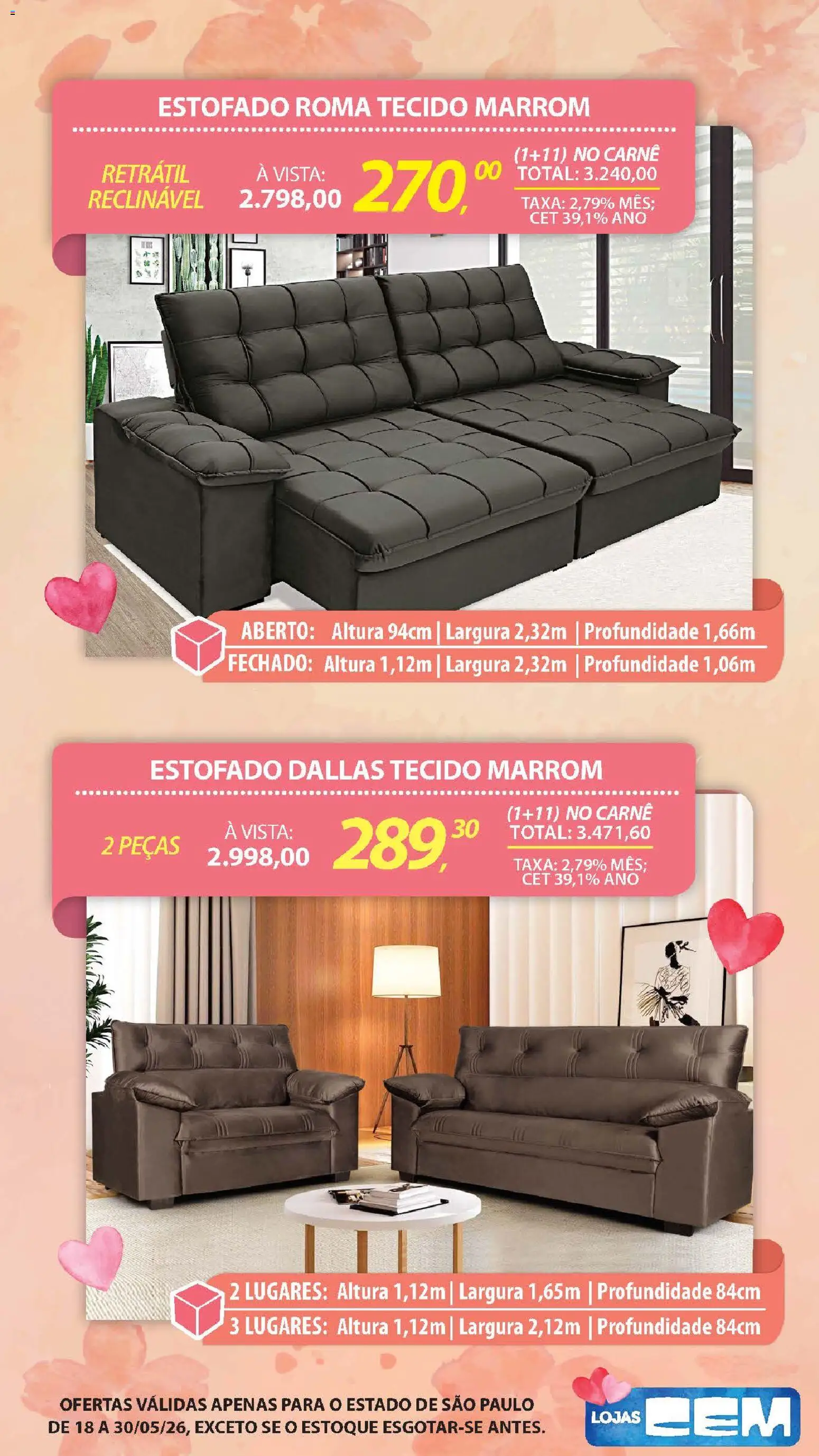 Lojas Cem - Ofertas atuais de 18/05/2026 ? Não perca as melhores promoções! | Brasil