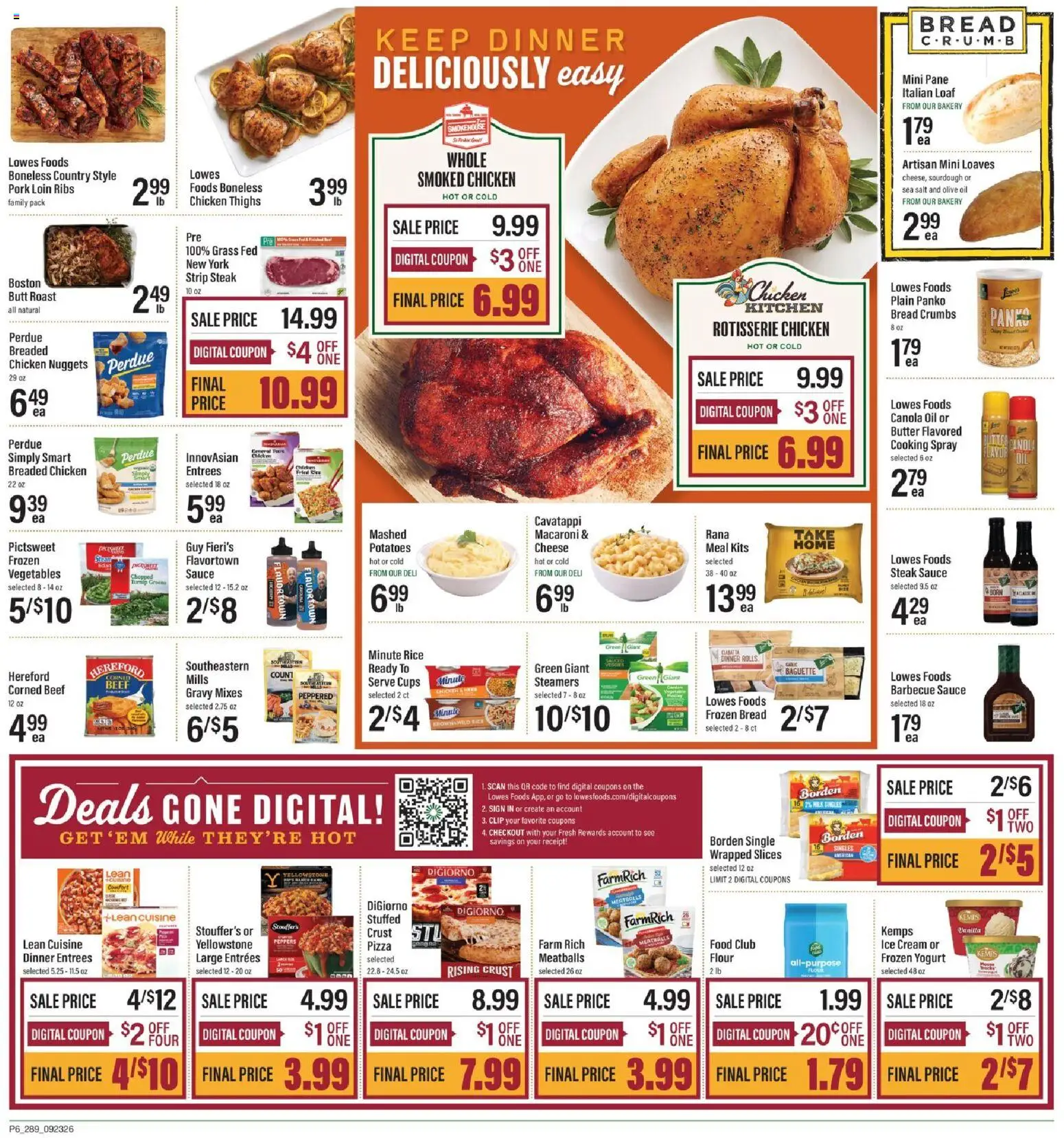 Lowes Foods Weekly Ad - valid from 09/23/2026 | Page: 7 | Products: Peppers, Clip, Bread, Baguette