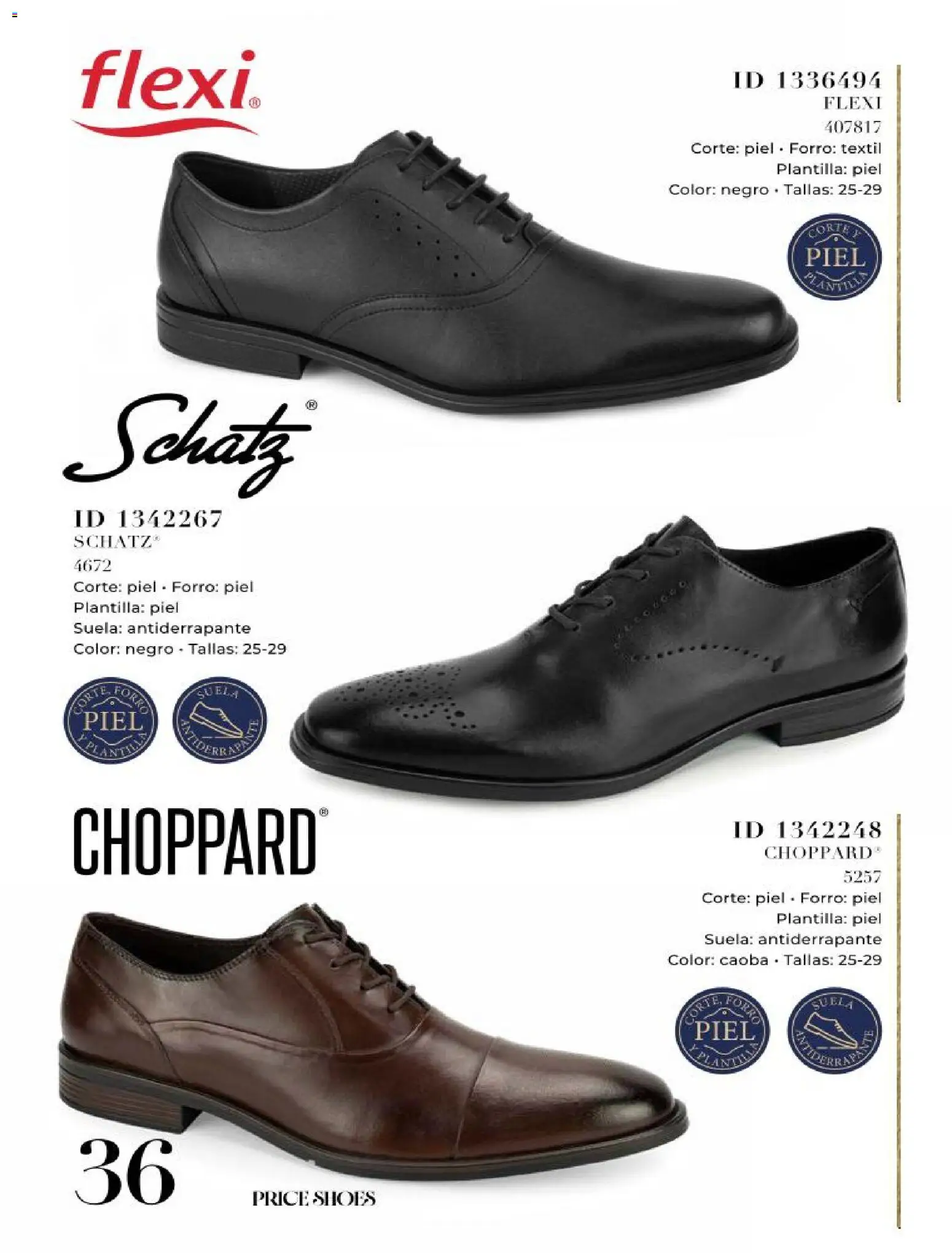 Nuevas ofertas de Price Shoes válidas en toda la República Mexicana desde el 25/06/2026. ¡Encuentra las mejores ofertas en Price Shoes catálogo Caballeros Mini! | Página: 36