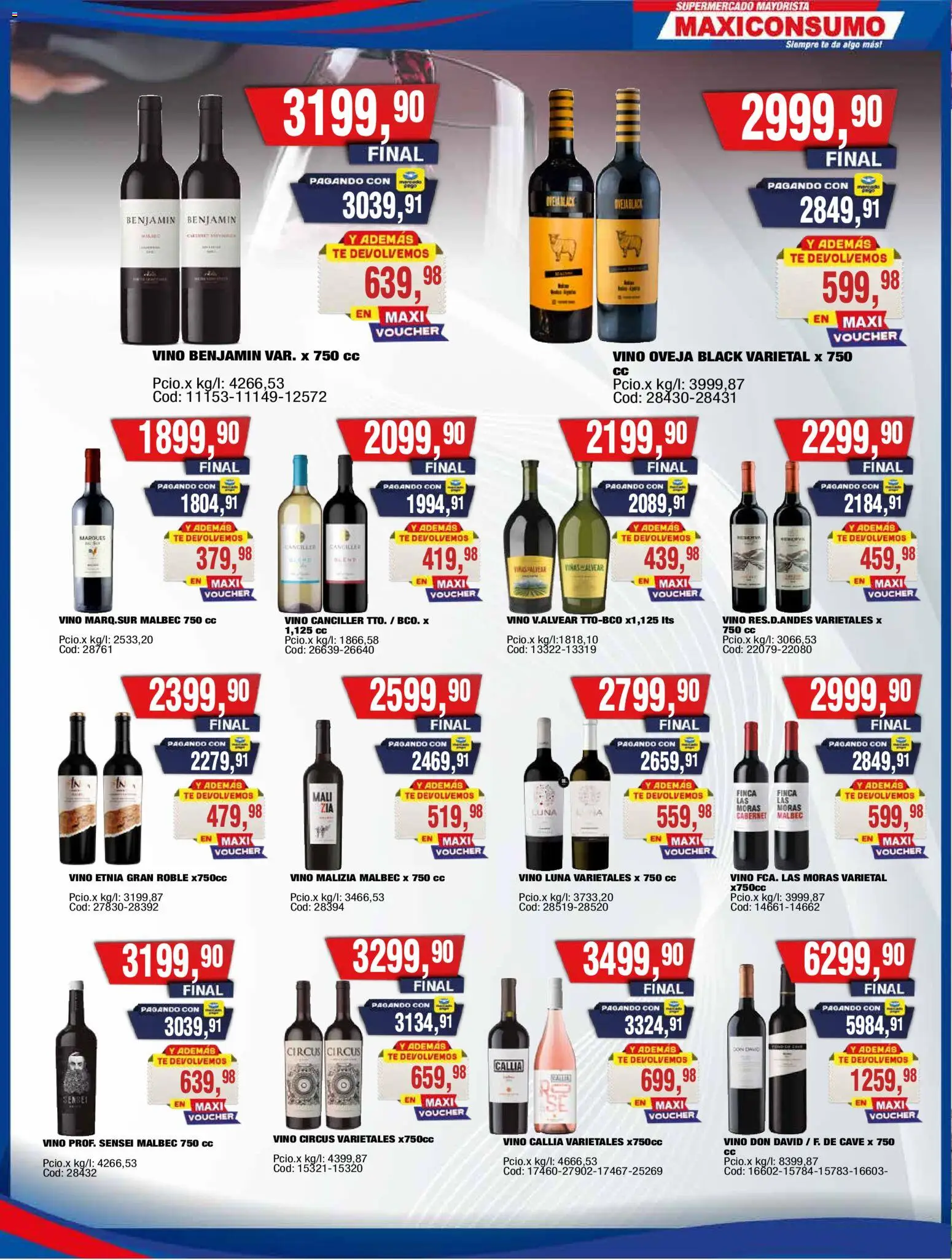 Maxiconsumo ofertas │ válido desde el 18.05.2026 | Página: 20 | Productos: Vino, Té