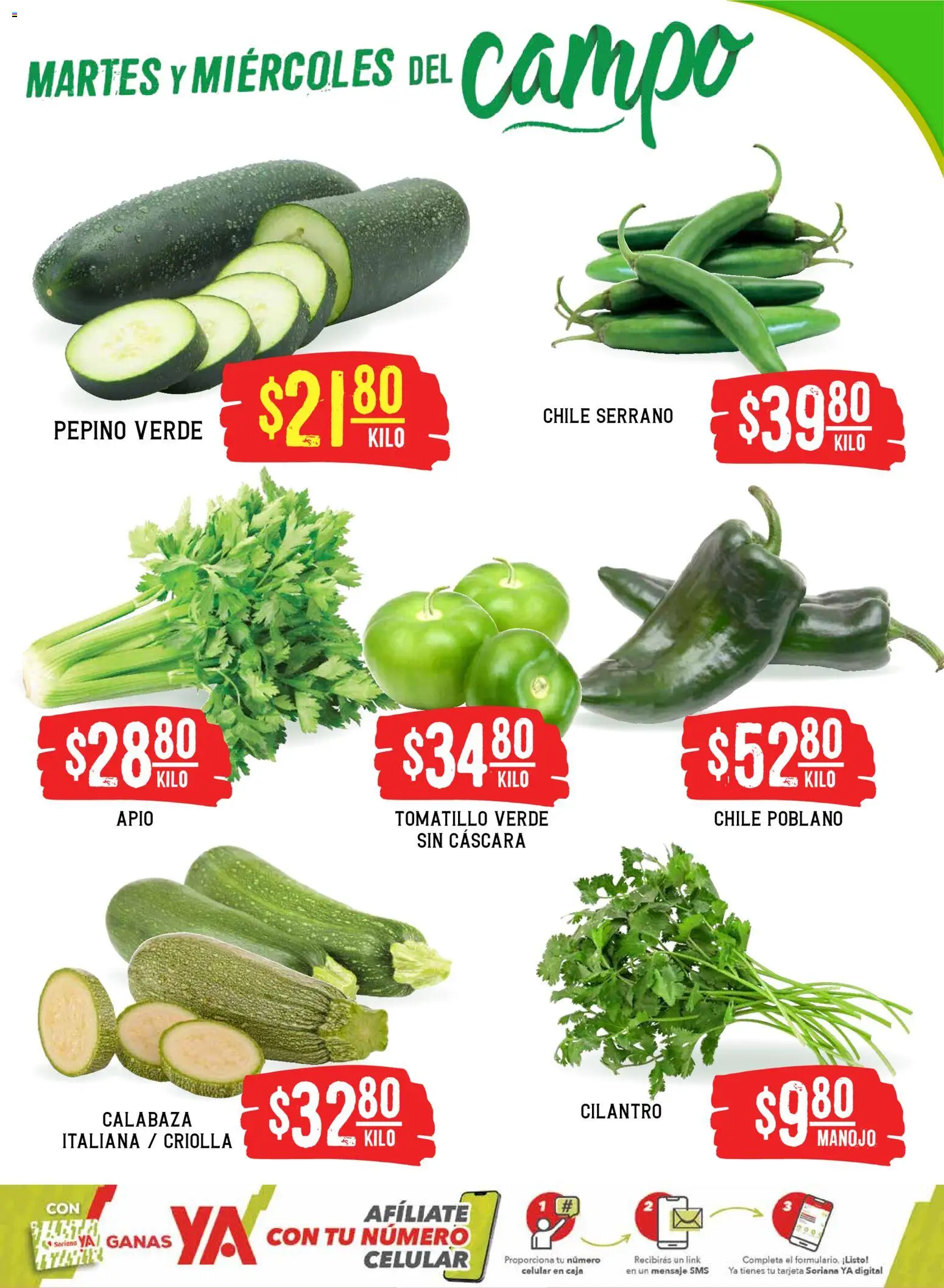 Nuevas ofertas de Soriana válidas en toda la República Mexicana desde el 28/07/2026. ¡Encuentra las mejores ofertas en Soriana Martes y Miércoles del Campo Híper: BCS, Son y Sin! | Página: 3 | Productos: Apio, Caja