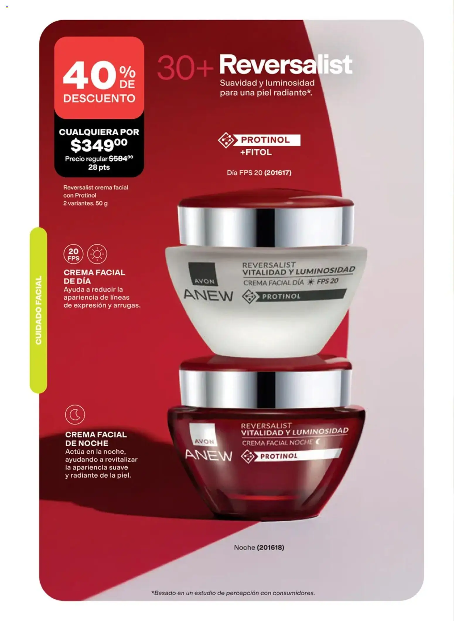 Nuevas ofertas de AVON válidas en toda la República Mexicana desde el 02/10/2026. ¡Encuentra las mejores ofertas en AVON campaña 15 2026! | Página: 104 | Productos: Crema, Crema facial, Radiante