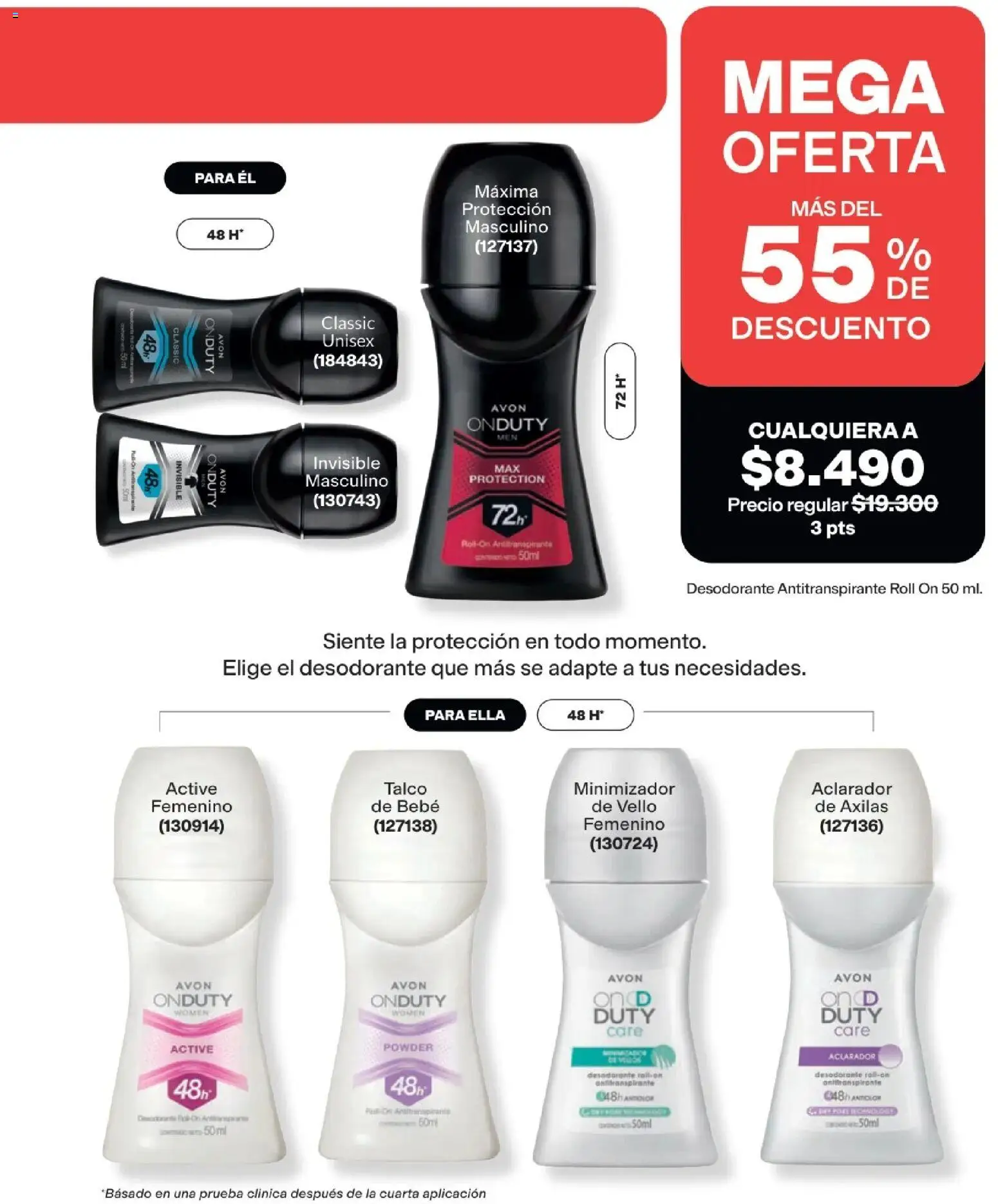 Avon revista - valida desde el 29/07/2026 | Página: 224 | Productos: Desodorante, Antitranspirante