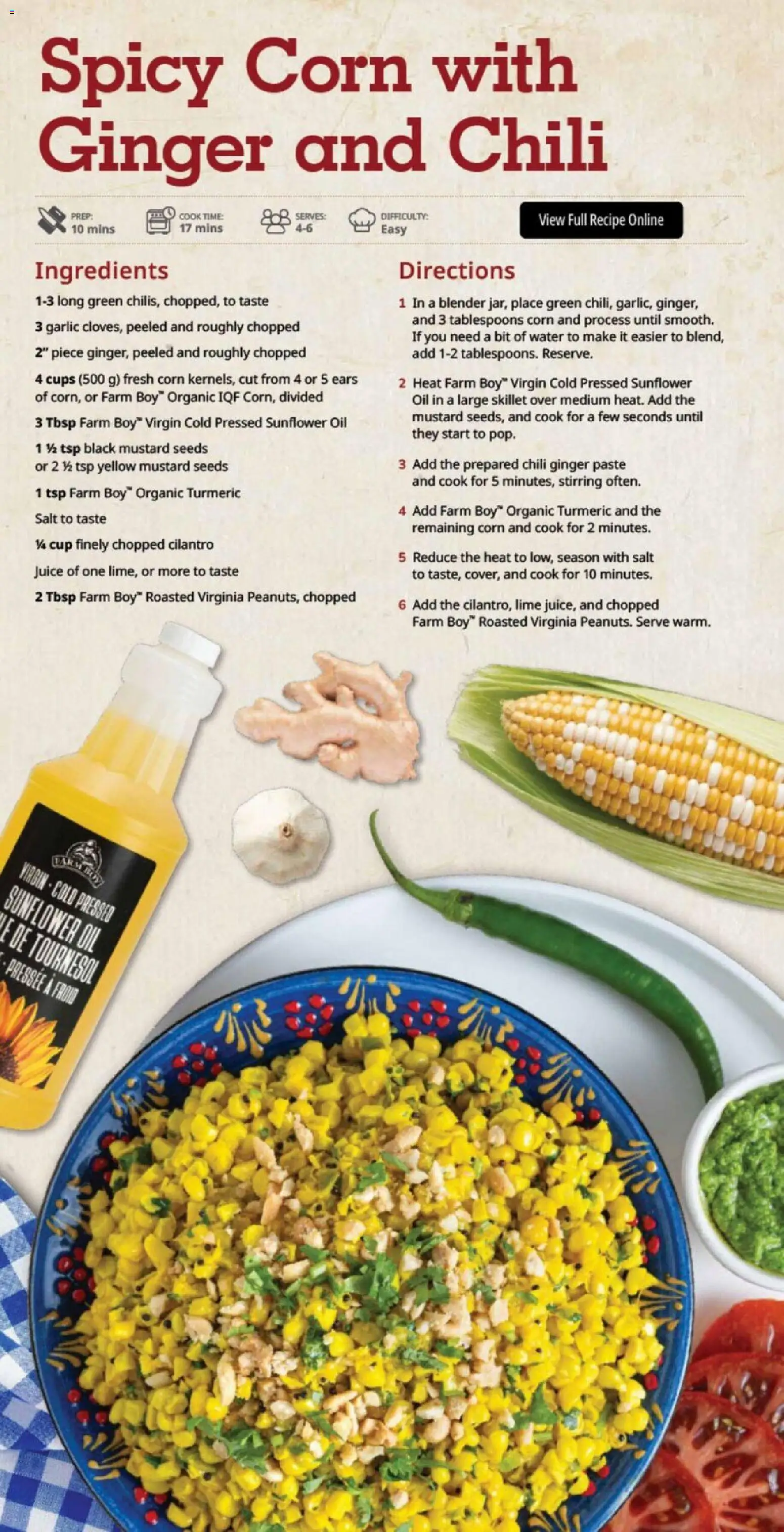 Farm Boy flyer valid from Aug 20, 2026 | Page: 8 | Products: Sunflower oil, Ginger, Salt, Chili