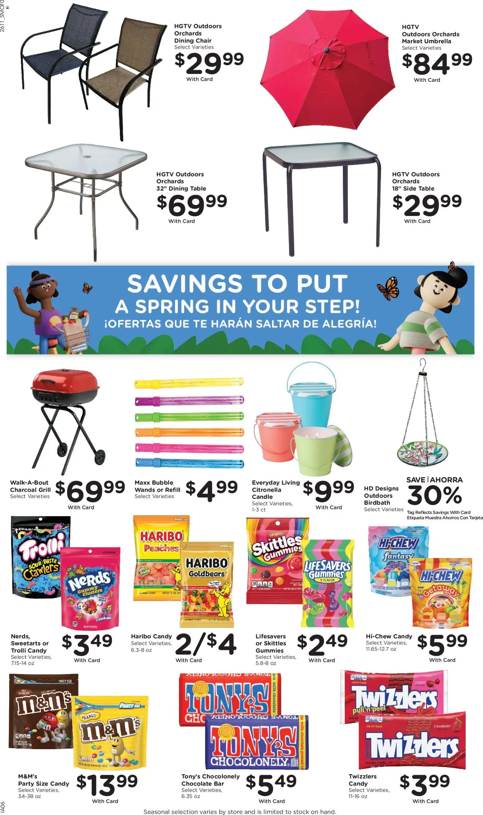 Smith's Weekly Ad - valid from 15.04.2026 | Page: 7 | Products: Peaches, Table, Chair, Milk