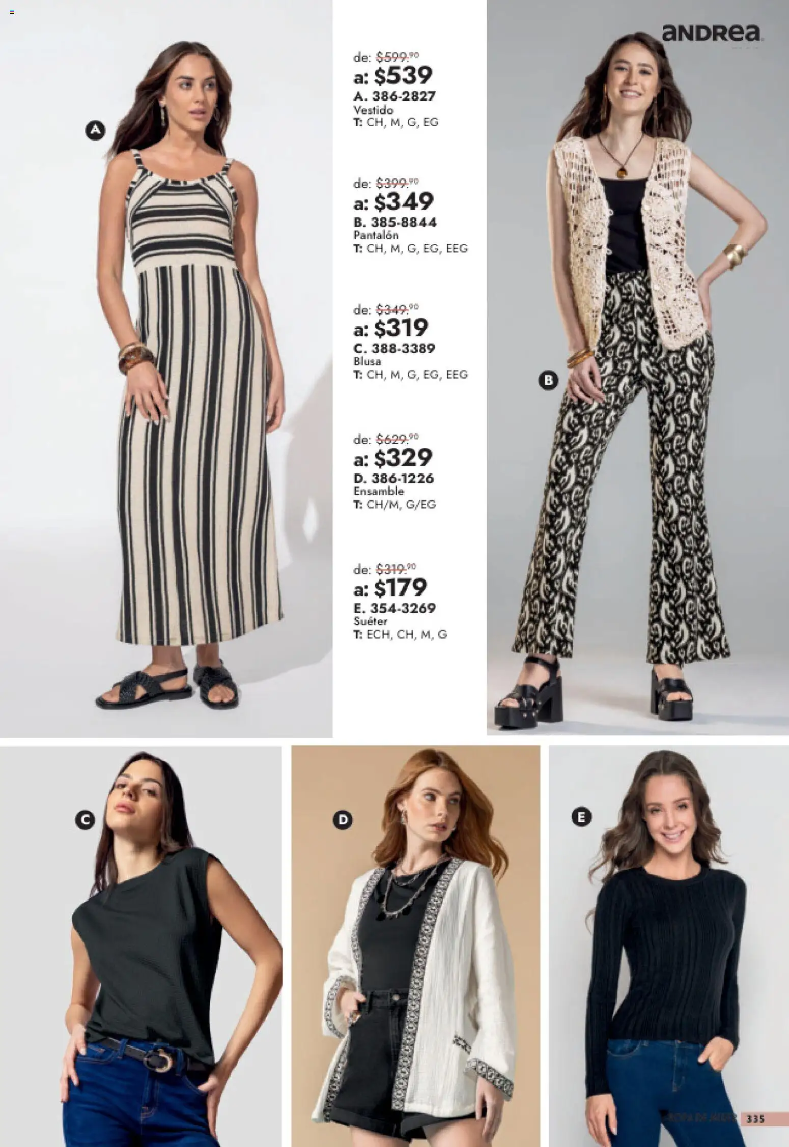 Nuevas ofertas de Andrea válidas en toda la República Mexicana desde el 26/07/2026. ¡Encuentra las mejores ofertas en Andrea catálogo Outlet! | Página: 335