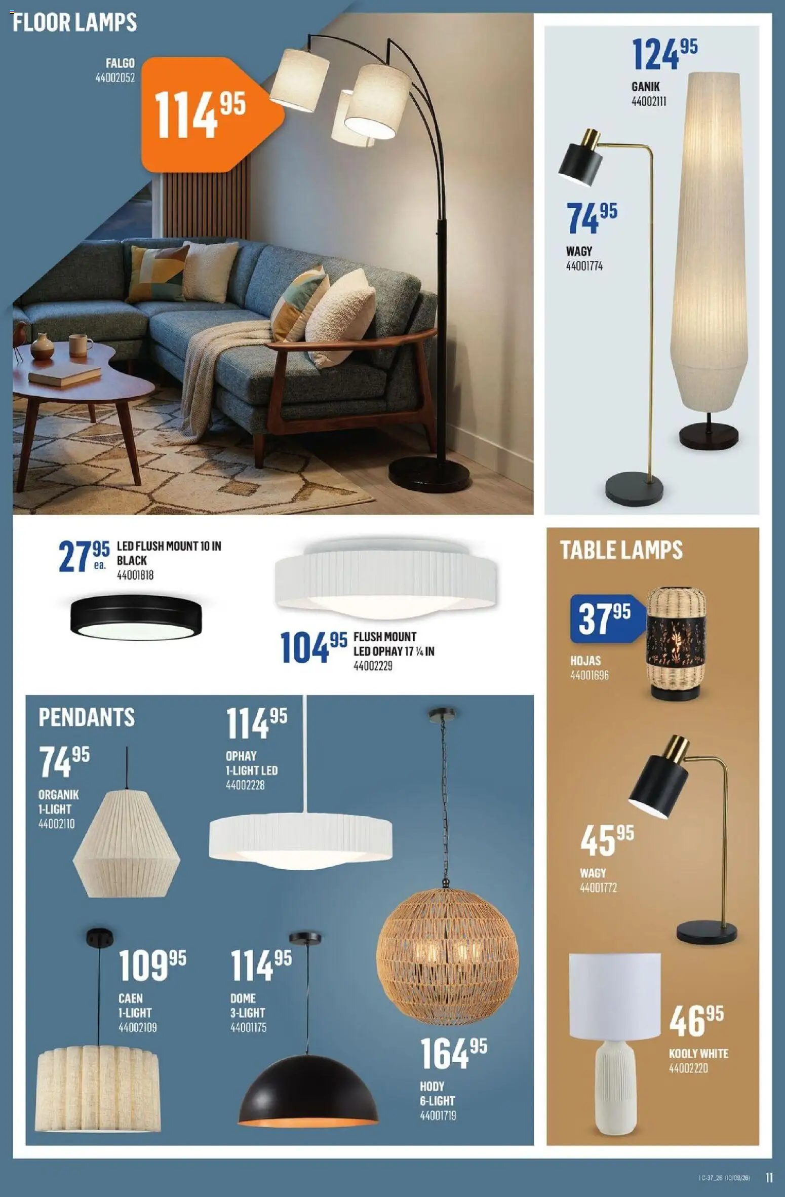 Canac flyer valid from Sep 10, 2026 | Page: 11 | Products: Table