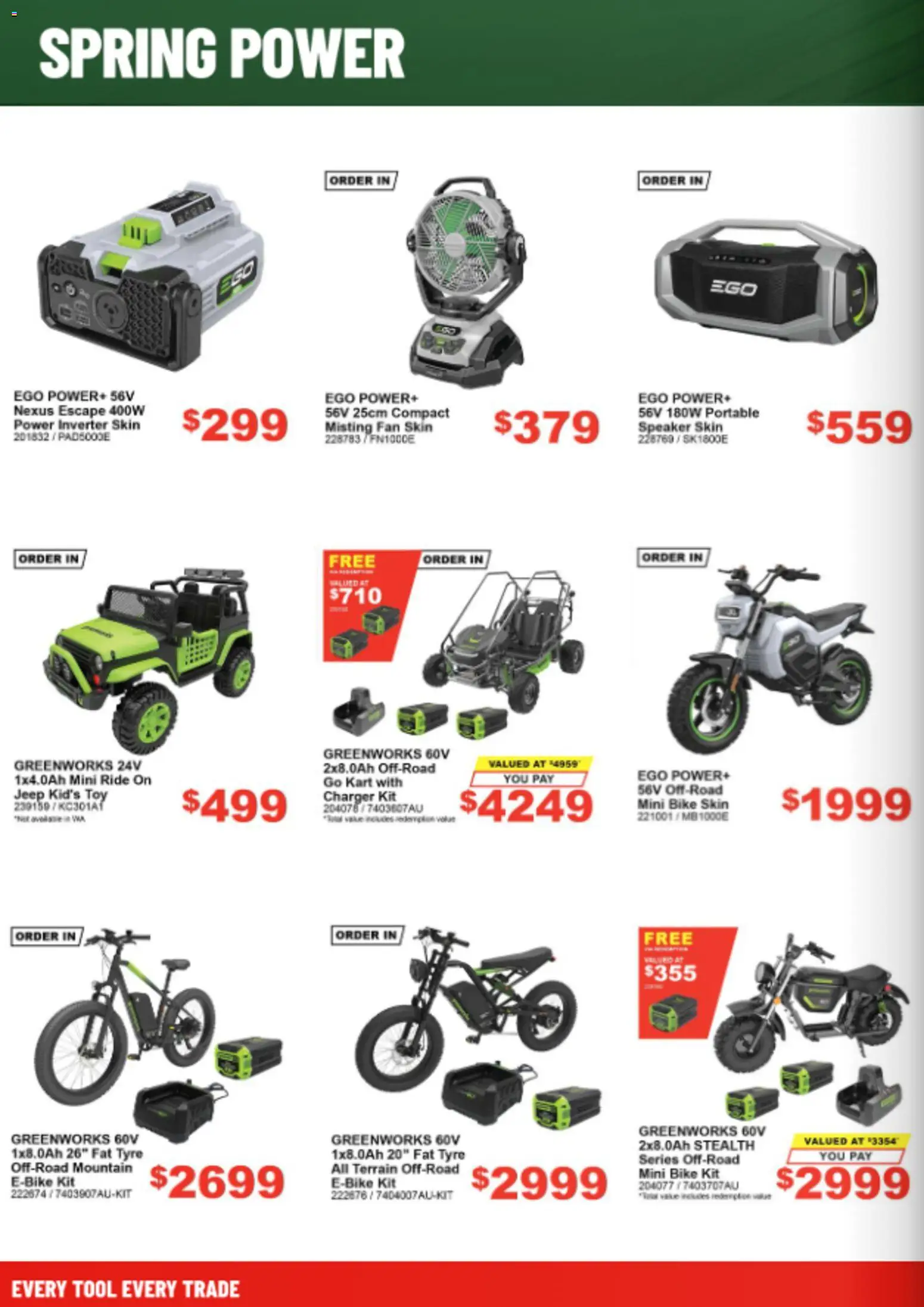 Total Tools catalogue - valid from 01/10/2026 | Page: 20 | Products: Charger, Speaker, Portable, Fan