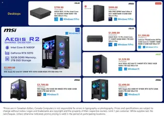 Preview of Canada Computers weekly flyer from shop Canada Computers valid from 08.05.2026