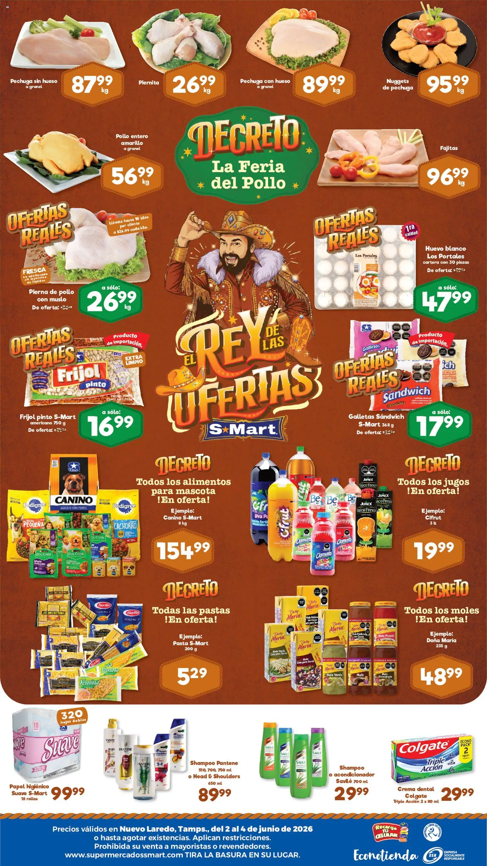 Nuevas ofertas de S-Mart válidas en toda la República Mexicana desde el 02.06.2026. ¡Encuentra las mejores ofertas en S-Mart folleto Nuevo Laredo! | Página: 2