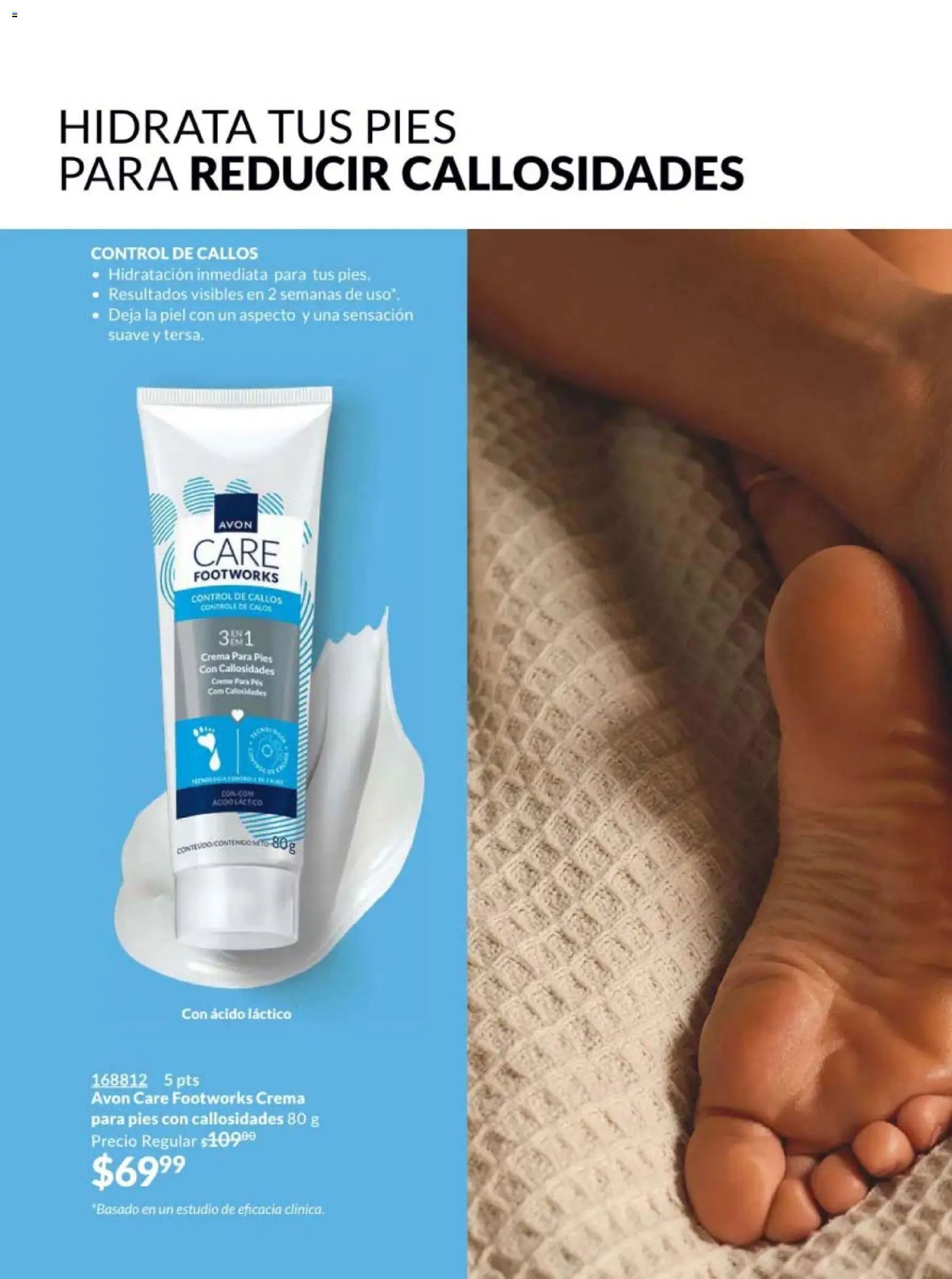 Nuevas ofertas de AVON válidas en toda la República Mexicana desde el 20/02/2026. ¡Encuentra las mejores ofertas en AVON campaña 4 2026! | Página: 168 | Productos: Crema, Callos