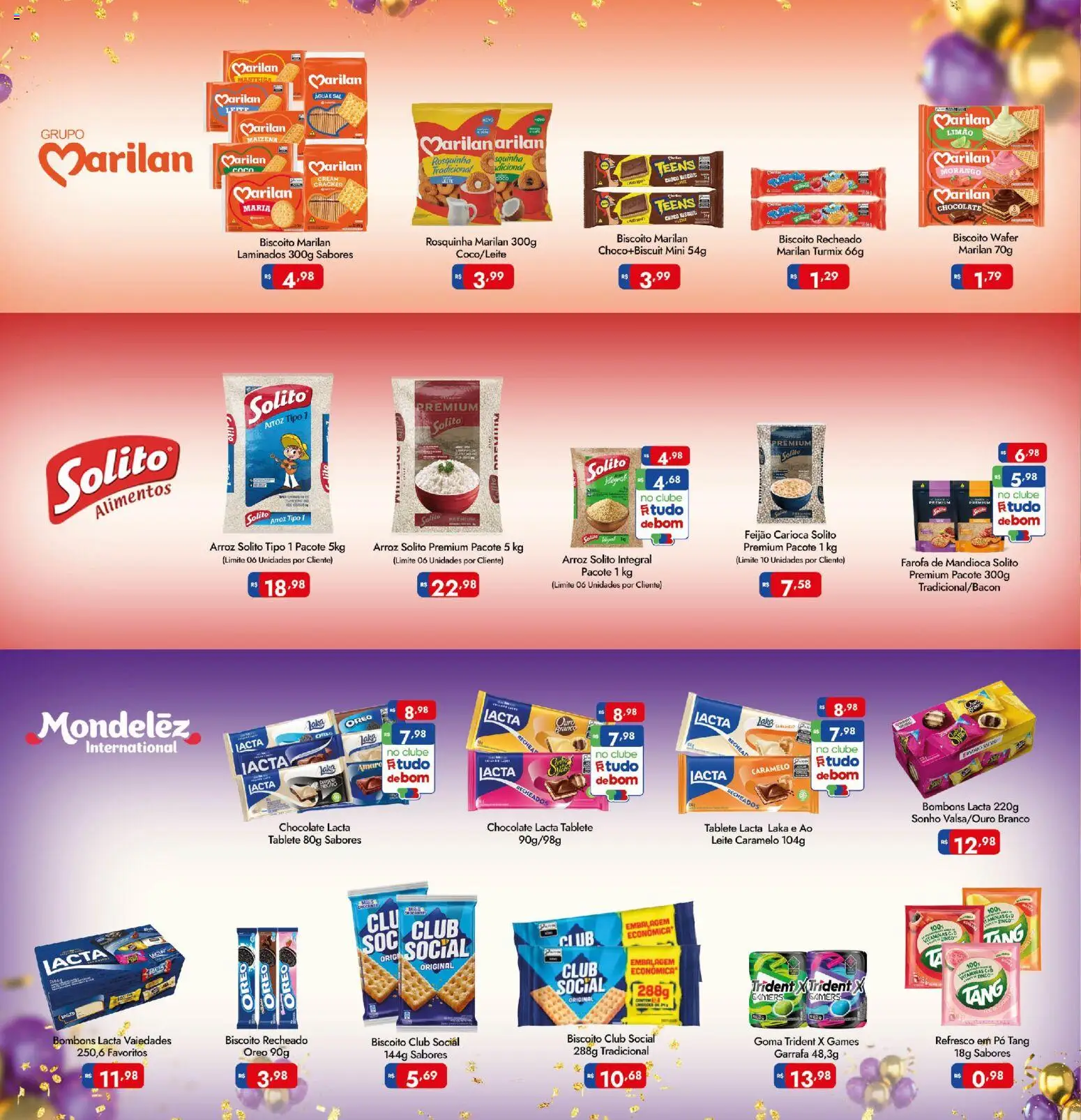 Supermercados Rondon Folheto - válido de 21/09/2026 | Página: 14 | Produtos: Chocolate, Arroz, Água, Biscoito recheado