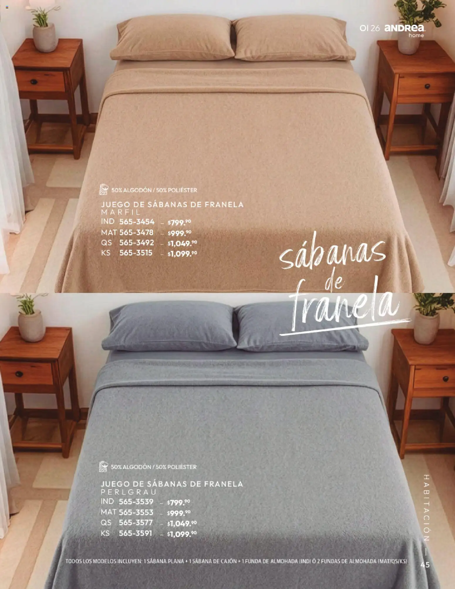 Nuevas ofertas de Andrea válidas en toda la República Mexicana desde el 01/09/2026. ¡Encuentra las mejores ofertas en Andrea catálogo Home! | Página: 45