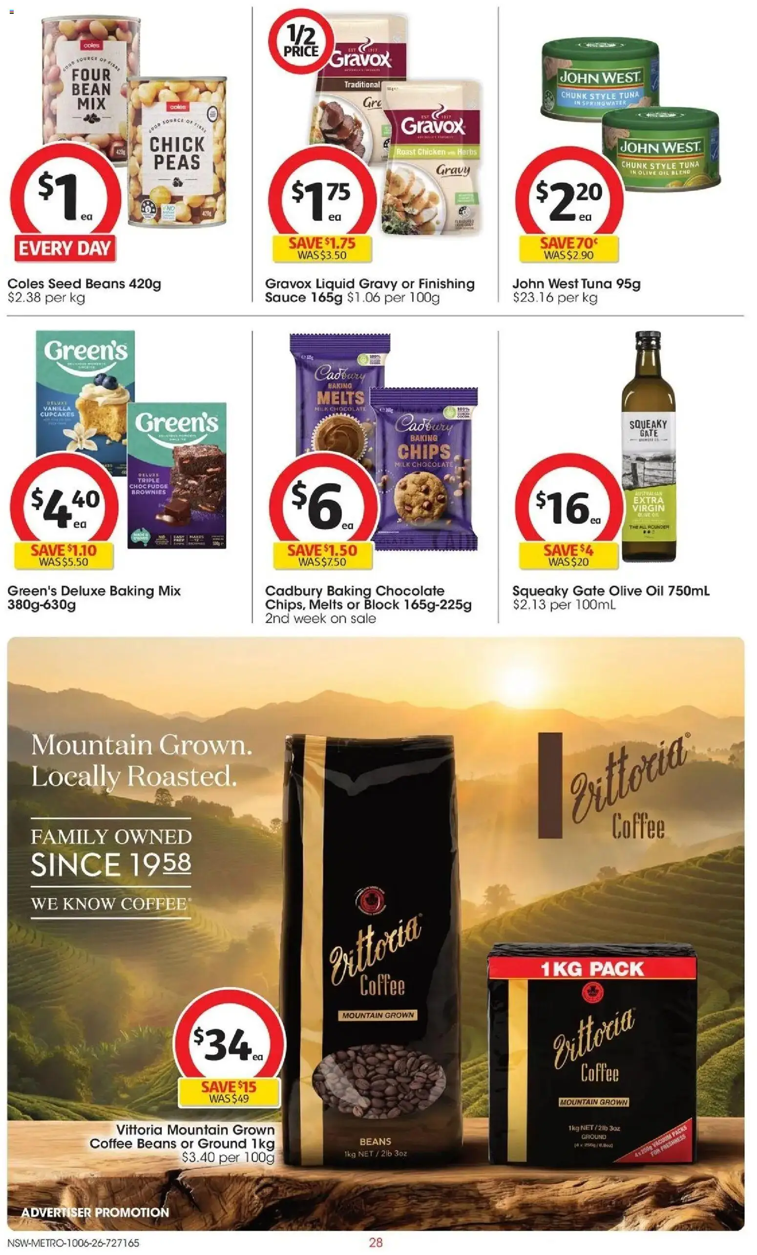 Coles catalogue - valid from 10.06.2026 | Page: 28 | Products: Milk, Coffee, Chicken, Sauce