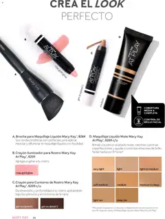 Vista previa de Crayón para Contorno de Rostro Mary Kay At Play, Da dimensión y profundidad a tu rostro, aplicándolo bajo los pómulos y el contorno de la nariz., nuevo folleto de la tienda, válido en México a partir del 01.05.2026 | Página: 34