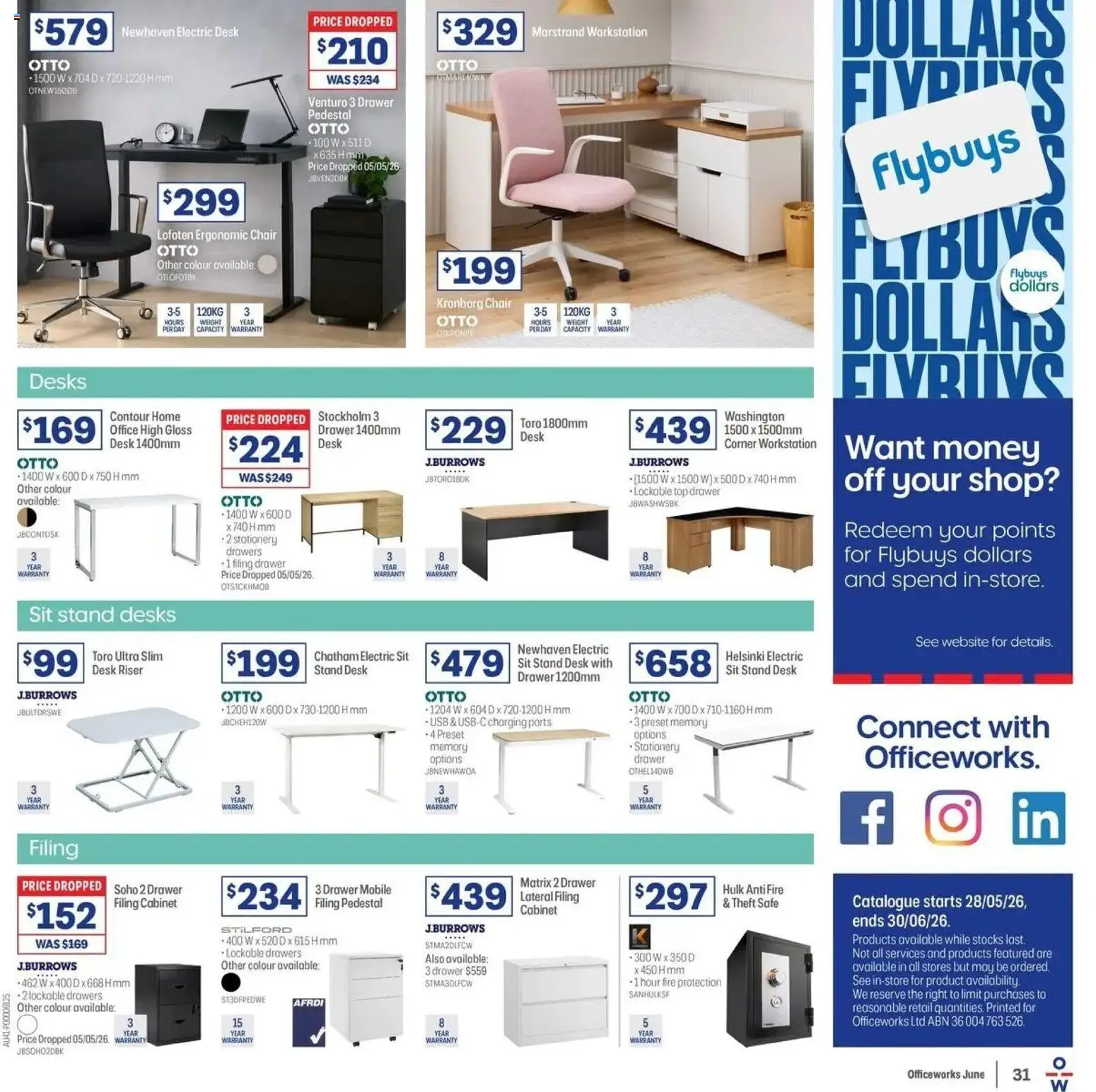 Officeworks catalogue - valid from 27.05.2026 | Page: 31 | Products: Drawer, Usb, Safe, Mobile