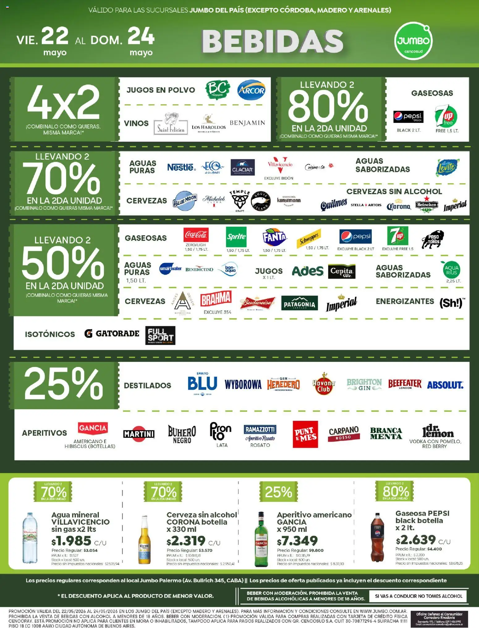 Jumbo ofertas │ válido desde el 22.05.2026 | Página: 5 | Productos: Botella, Polvo, Gin, Agua