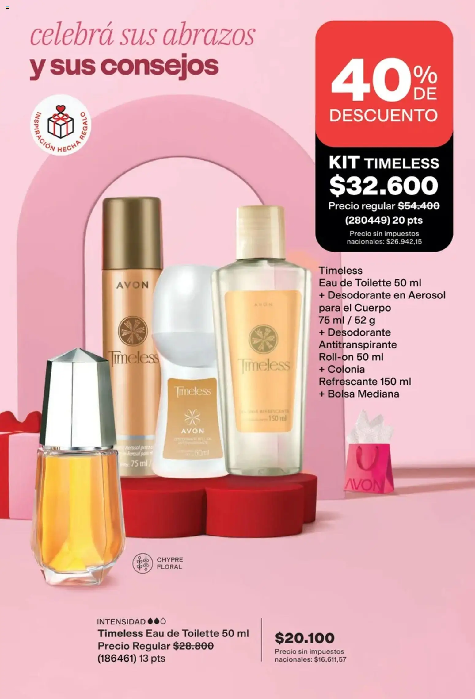 Catálogo AVON Campaña 13 │ válido desde el 01/09/2026 | Página: 18 | Productos: Bolsa, Eau de toilette, Desodorante, Antitranspirante