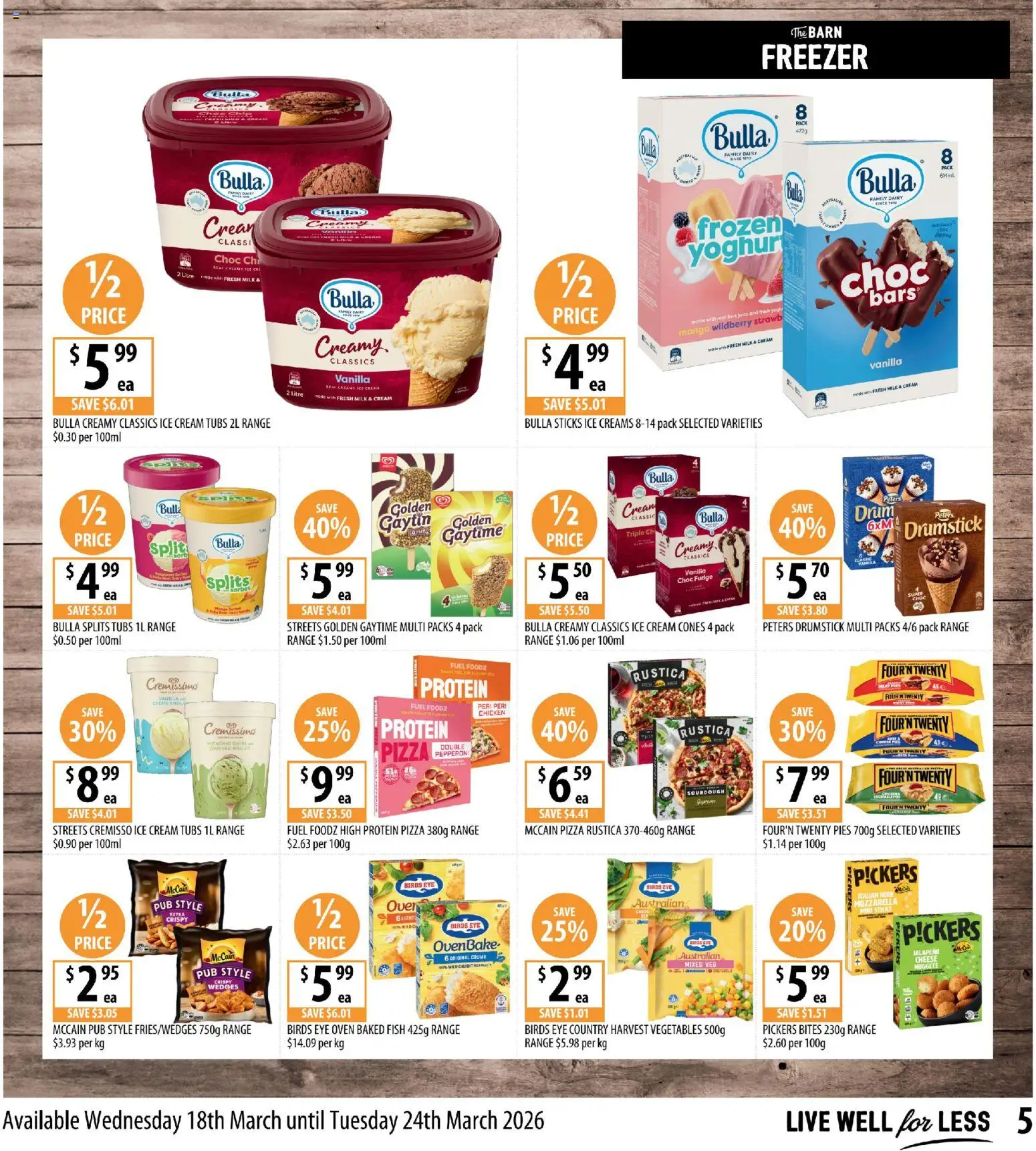Supabarn catalogue - valid from 18.03.2026 | Page: 5 | Products: Juice, Fish, Freezer, Oven