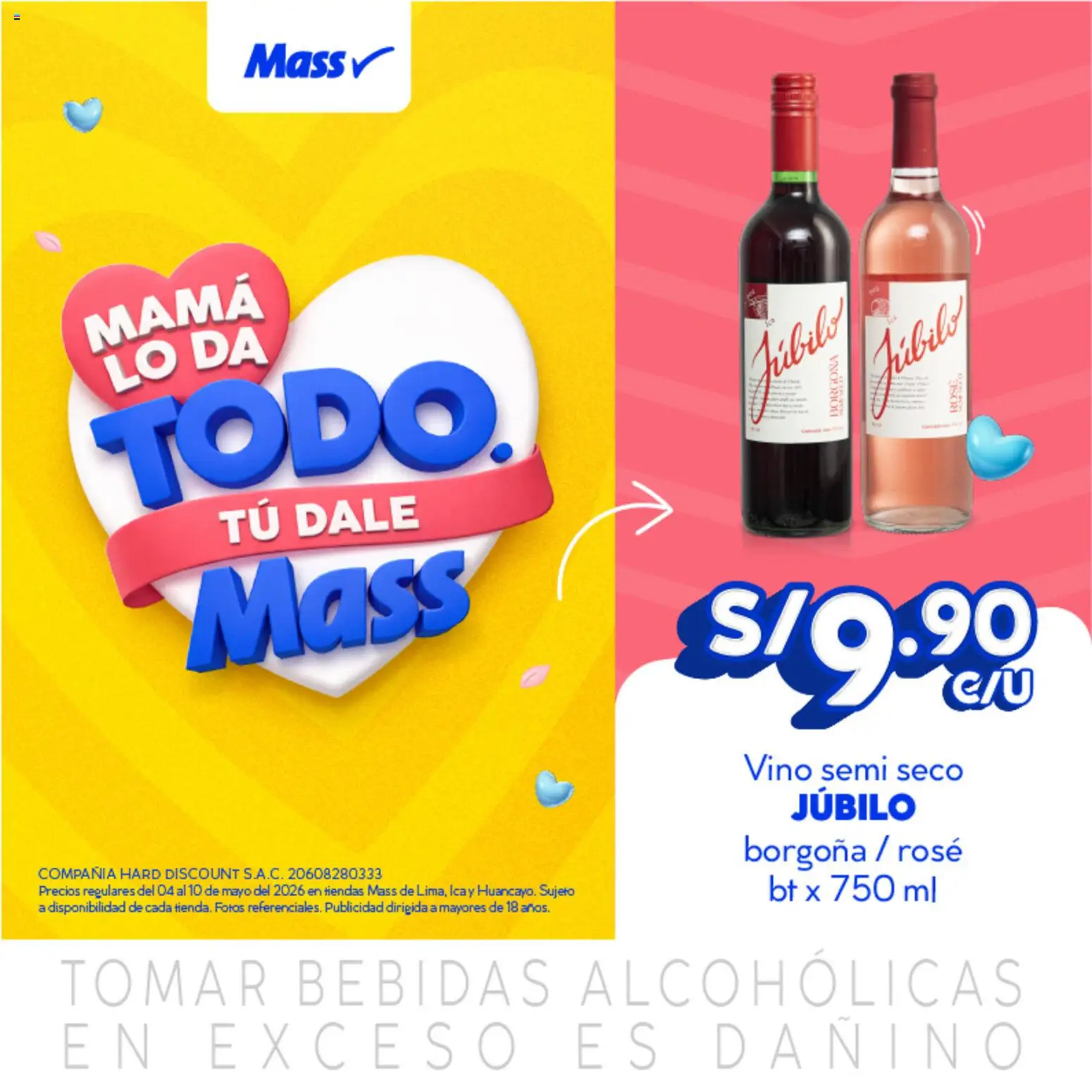 Catálogo Mass válido desde 04.05.2026 | Página: 1 | Productos: Vino