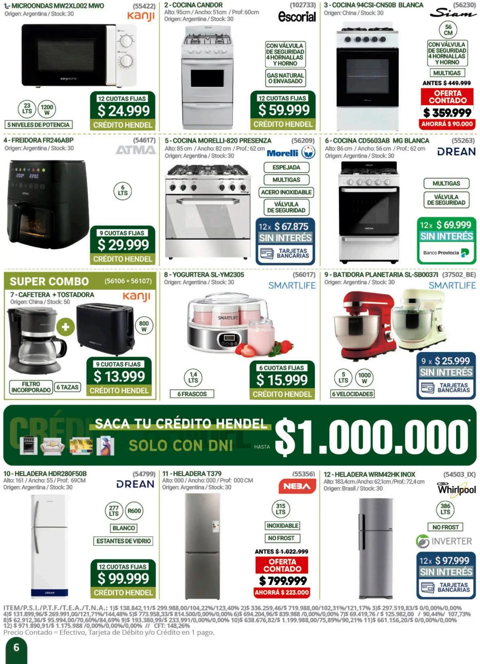 Hendel catálogo │ válido desde el 01/07/2026 | Página: 6 | Productos: Horno, Cocina, Batidora, Yogurtera