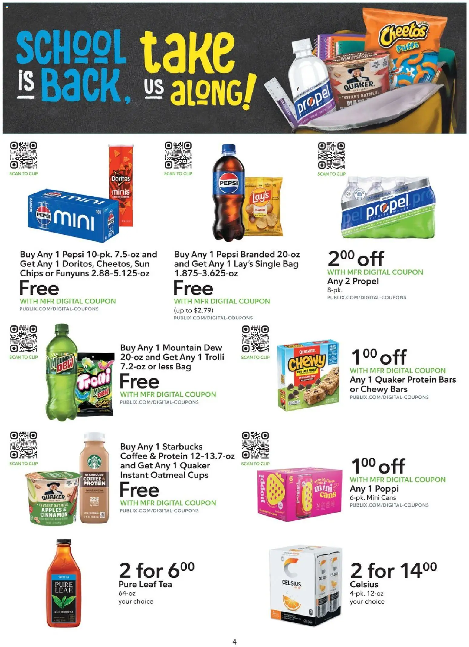 Publix Extra Savings - valid from 07/29/2026 | Page: 4 | Products: Clip, Coffee, Apples, Bag