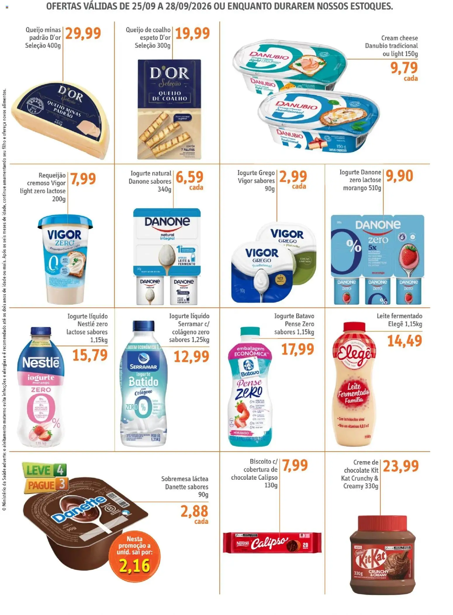 Sonda Folheto - válido de 25/09/2026 | Página: 2 | Produtos: Colágeno, Pistache, Leite, Queijo