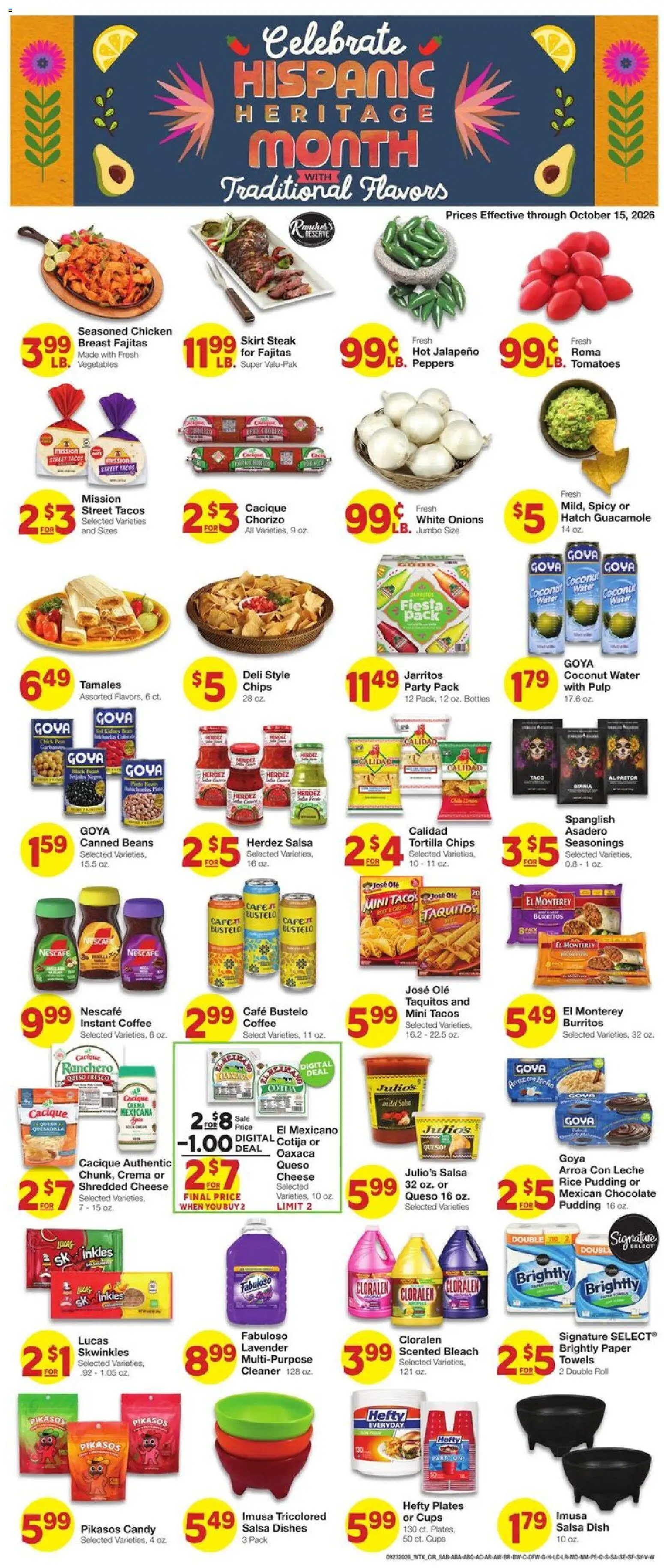 United Supermarkets Weekly Ad - valid from 09/23/2026 | Page: 5 | Products: Chocolate, Rice, Water, Pudding