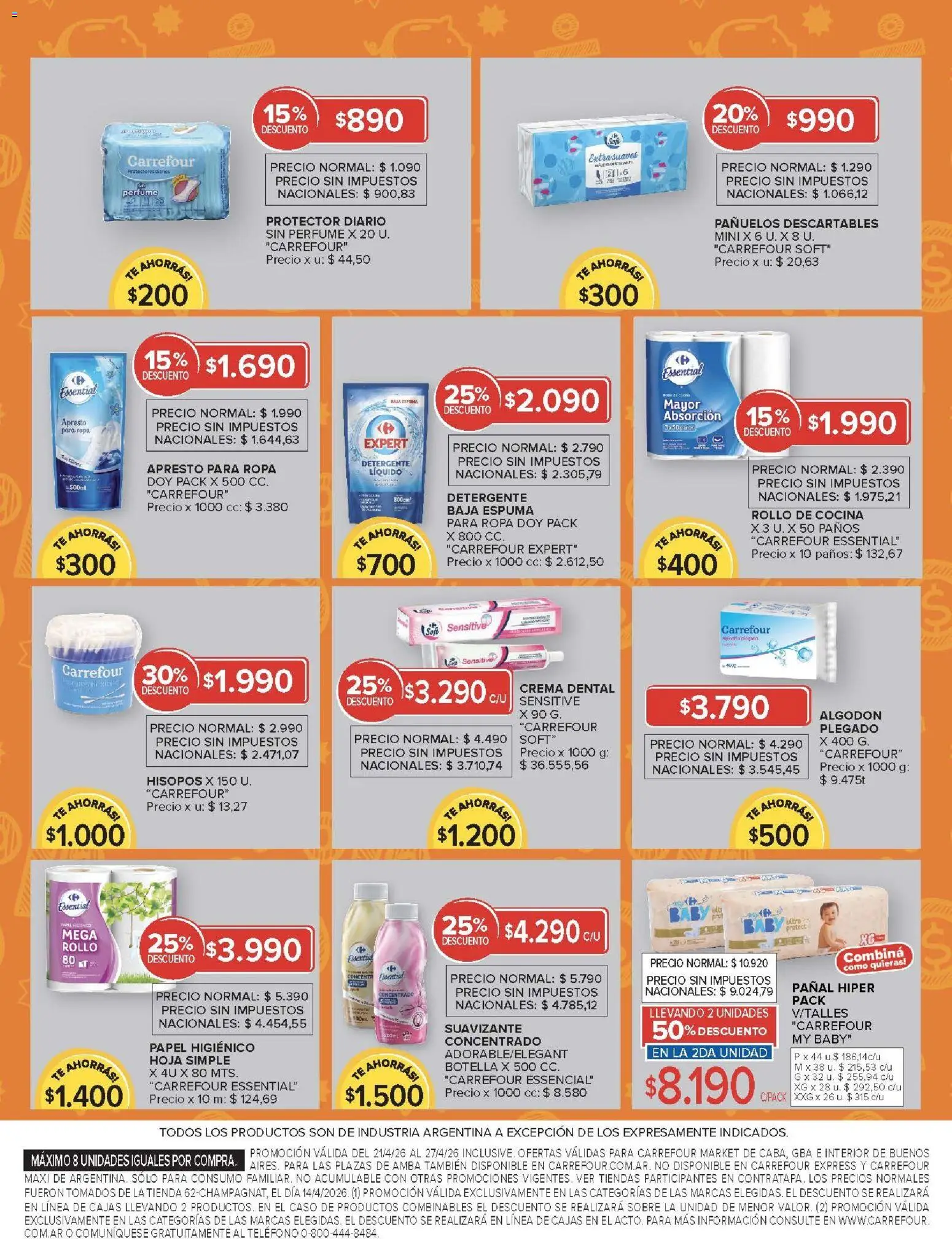 Carrefour ofertas │ válido desde el 21.04.2026 | Página: 47 | Productos: Caso, Perfume, Ropa, Suavizante