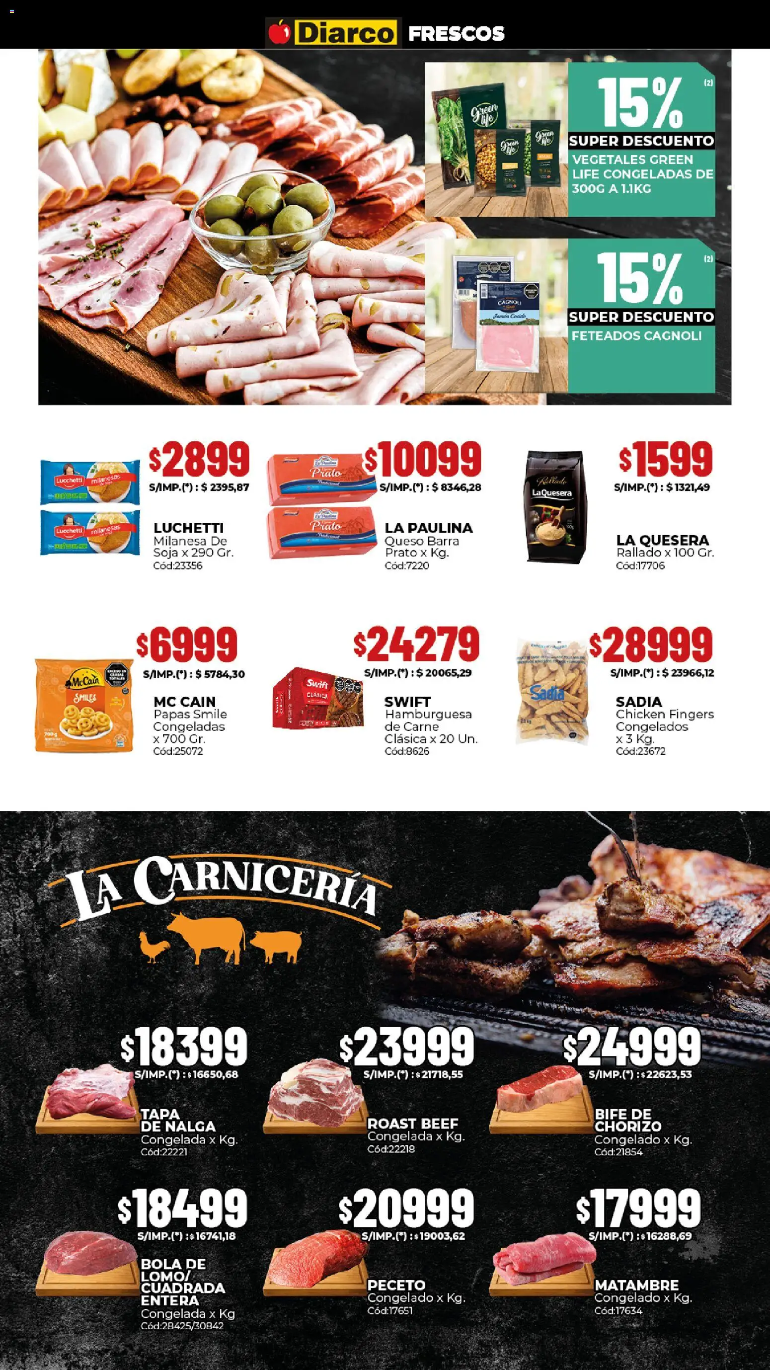 Diarco ofertas │ válido desde el 25.05.2026 | Página: 11 | Productos: Milanesa, Queso, Chorizo